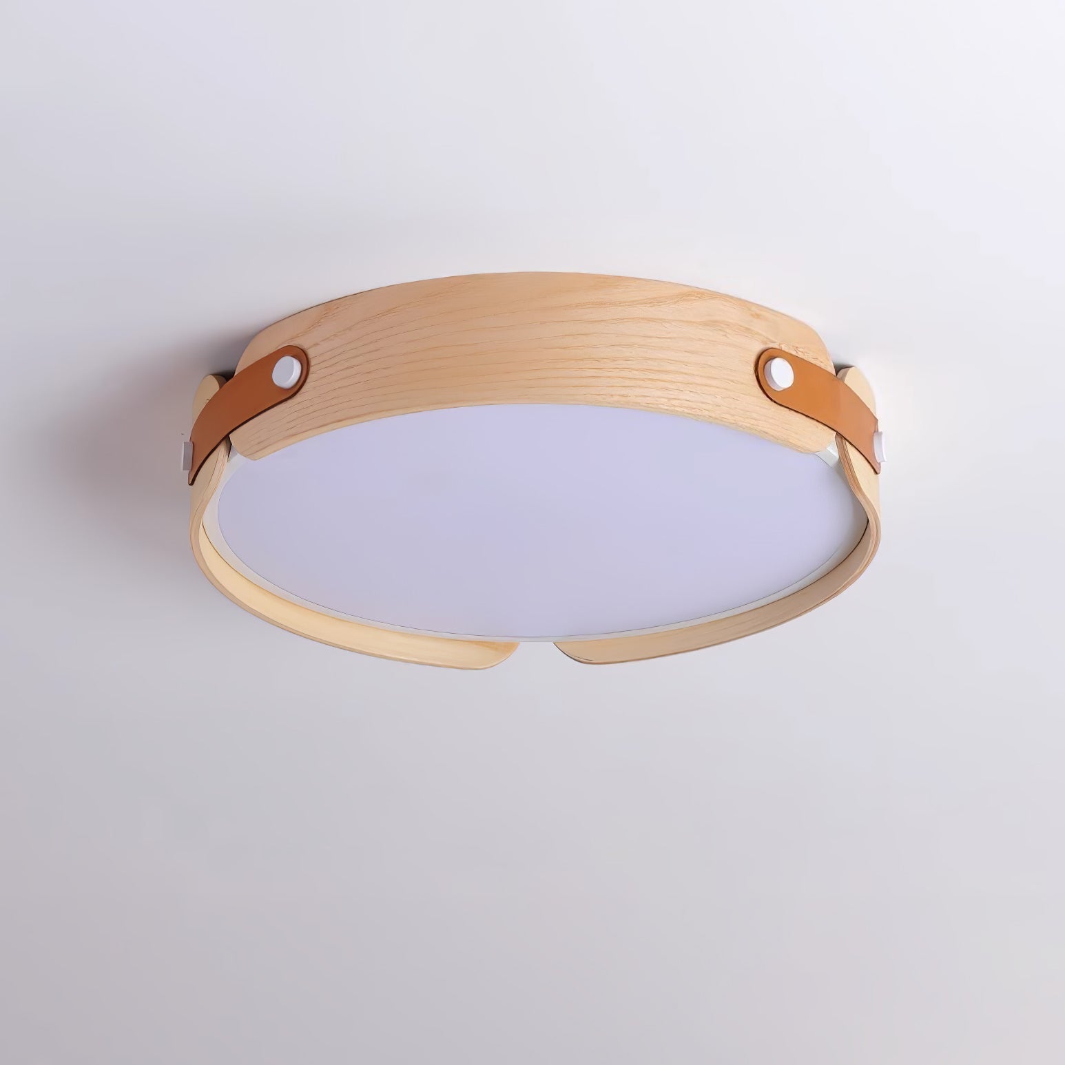 Rosestead Wood Flush Mount Ceiling Light