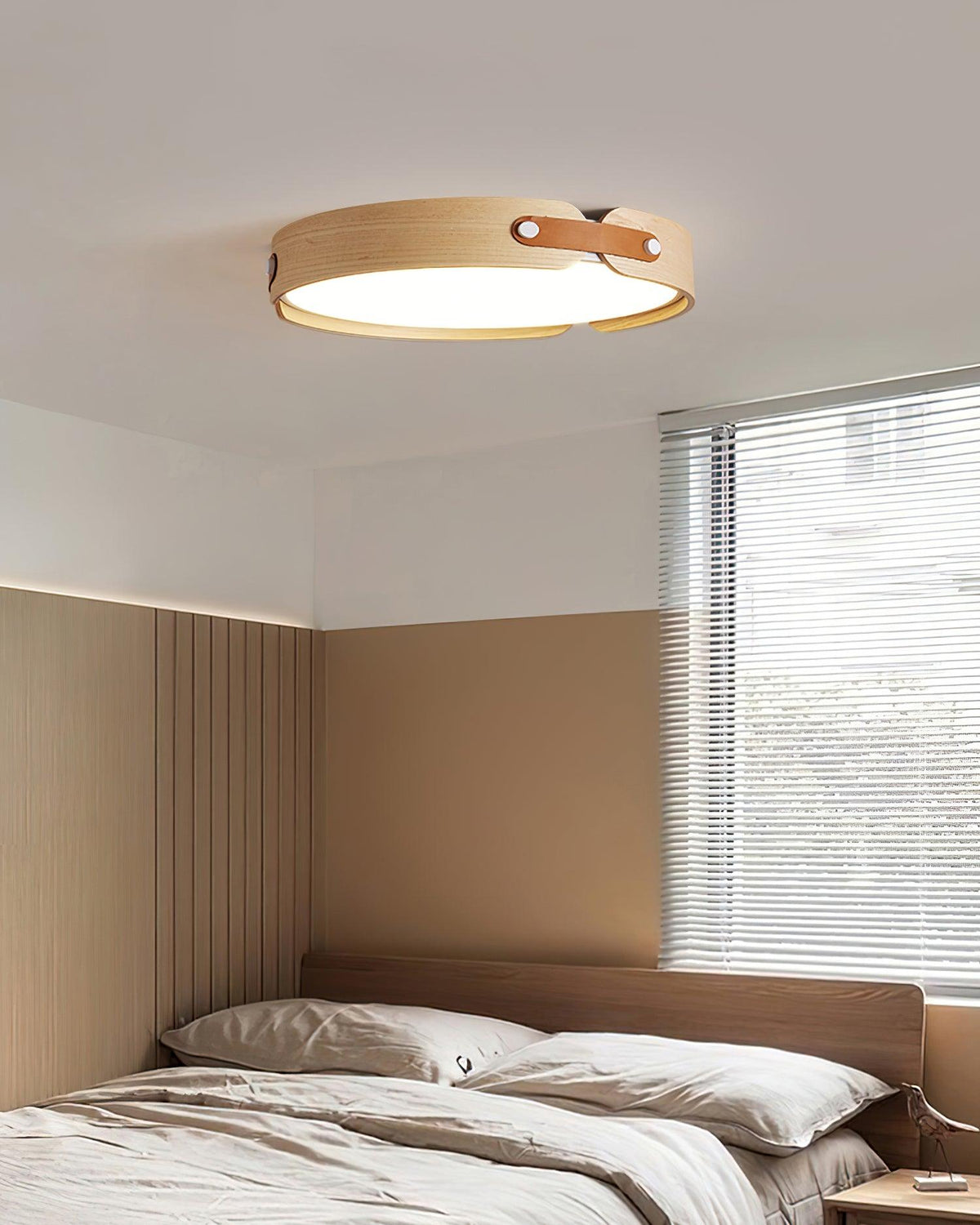 Rosestead Wood Flush Mount Ceiling Light