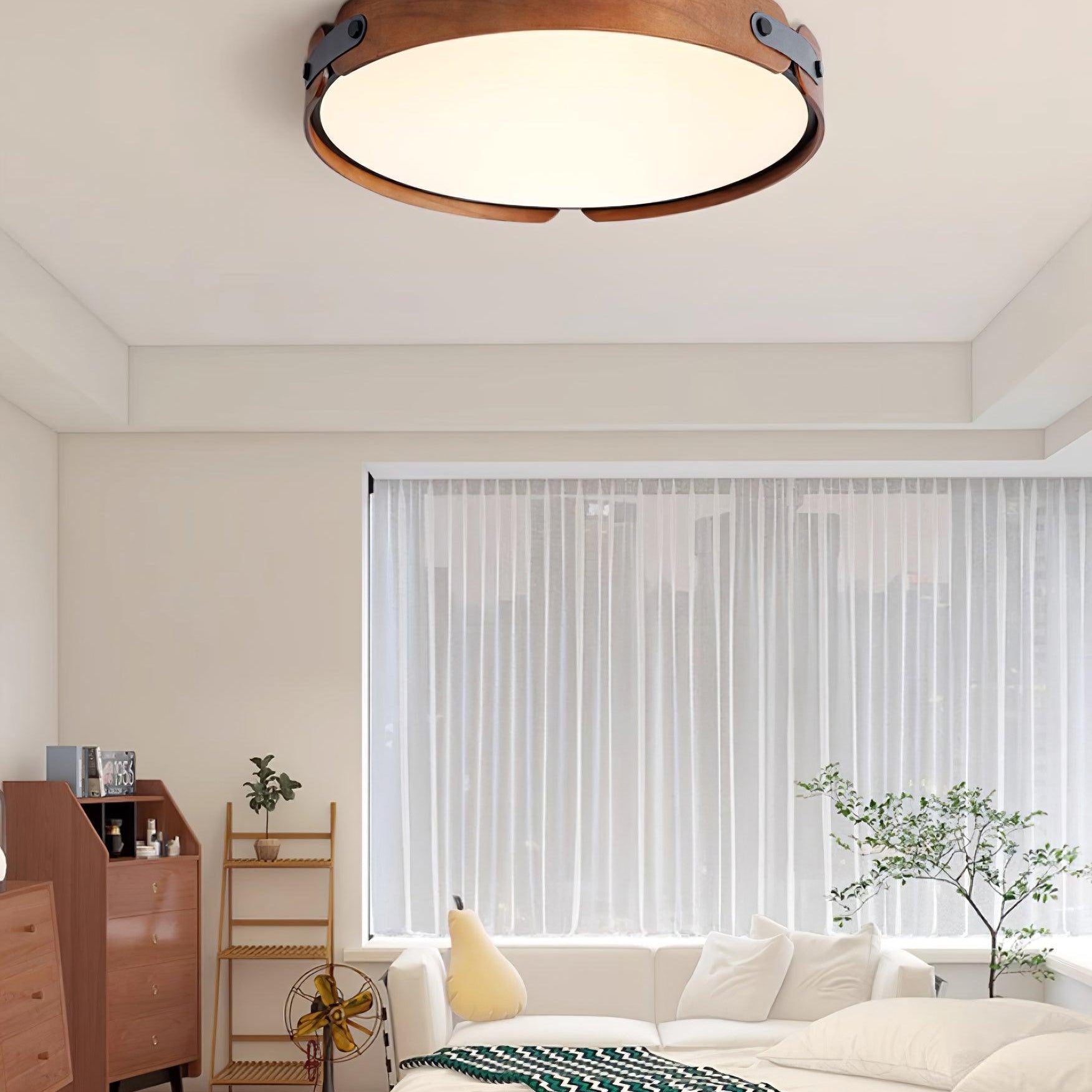 Echo Modern Minimalist Wood Ceiling Light - Neutral Decor