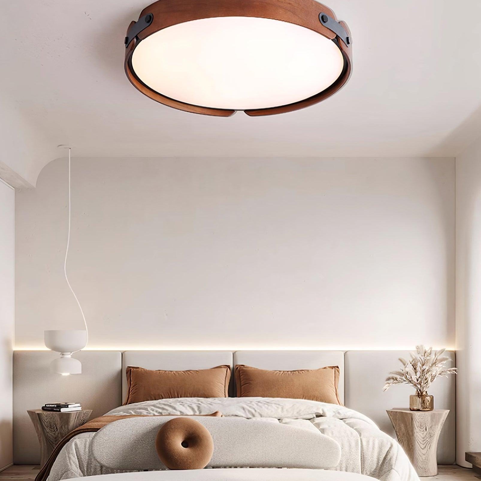 Echo Modern Minimalist Wood Ceiling Light - Neutral Decor