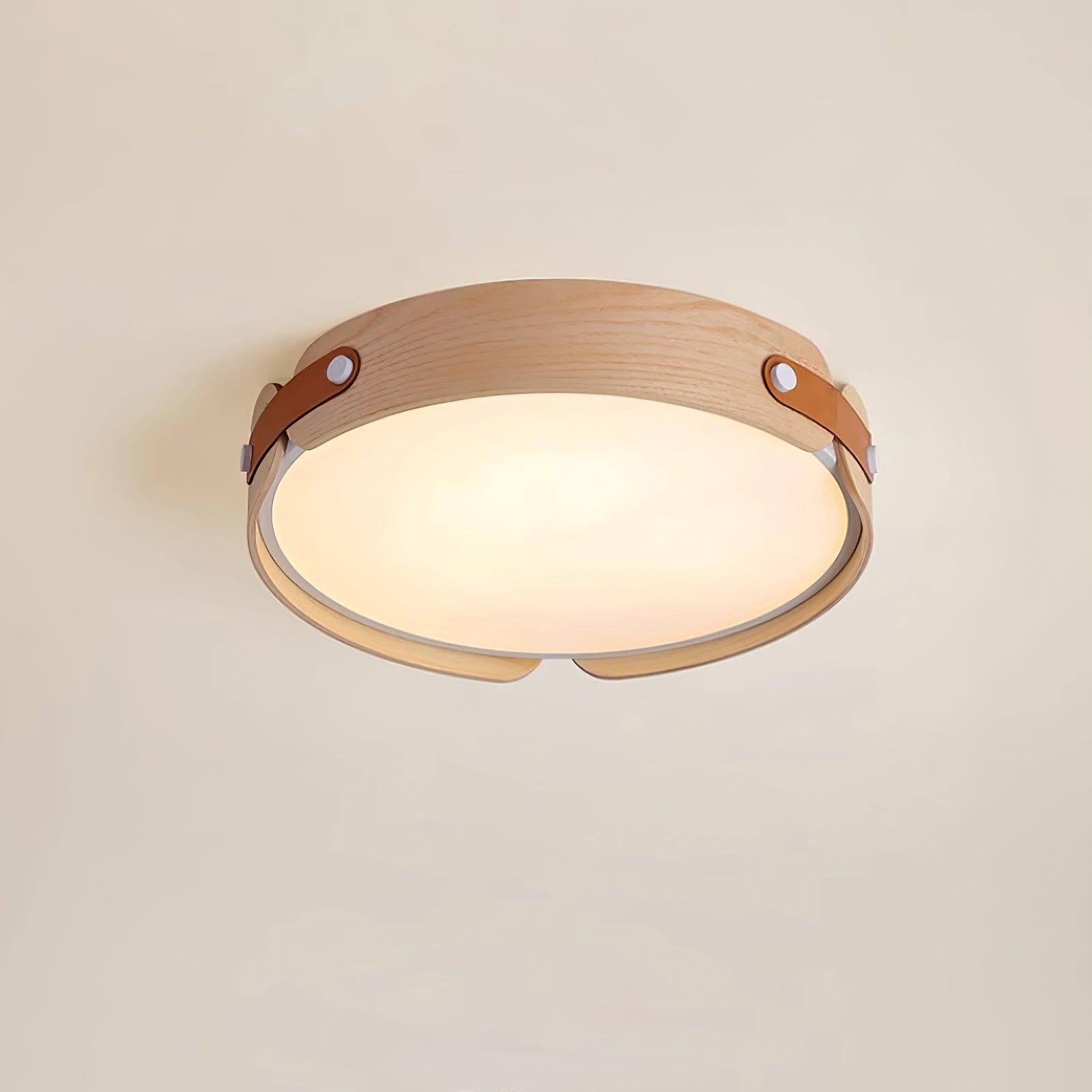 Rosestead Wood Flush Mount Ceiling Light