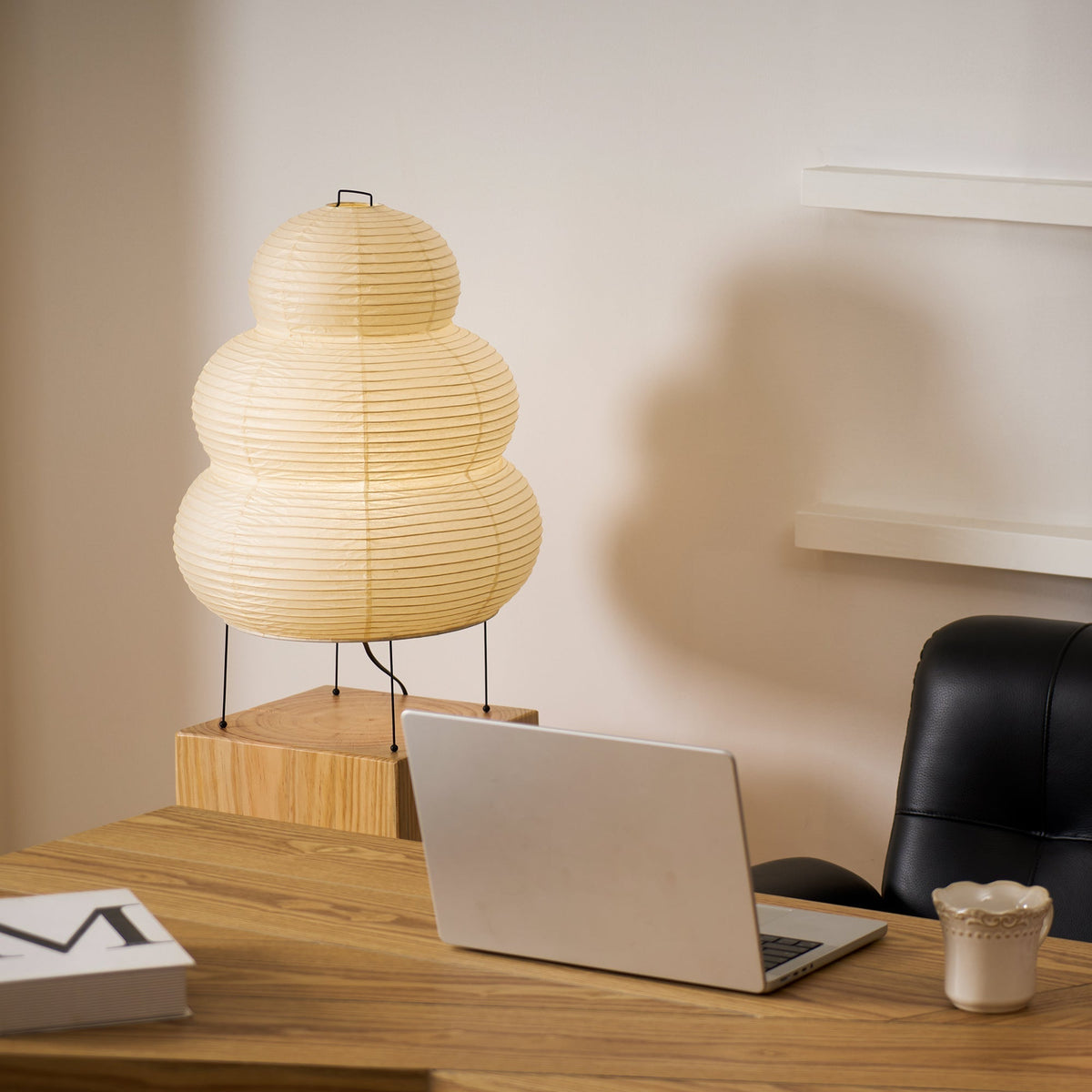Tranquilux Paper Japanese-Inspired Table Lamp