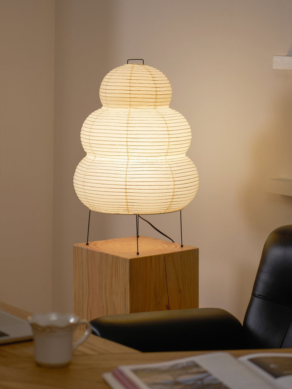 Tranquilux Paper Japanese-Inspired Table Lamp