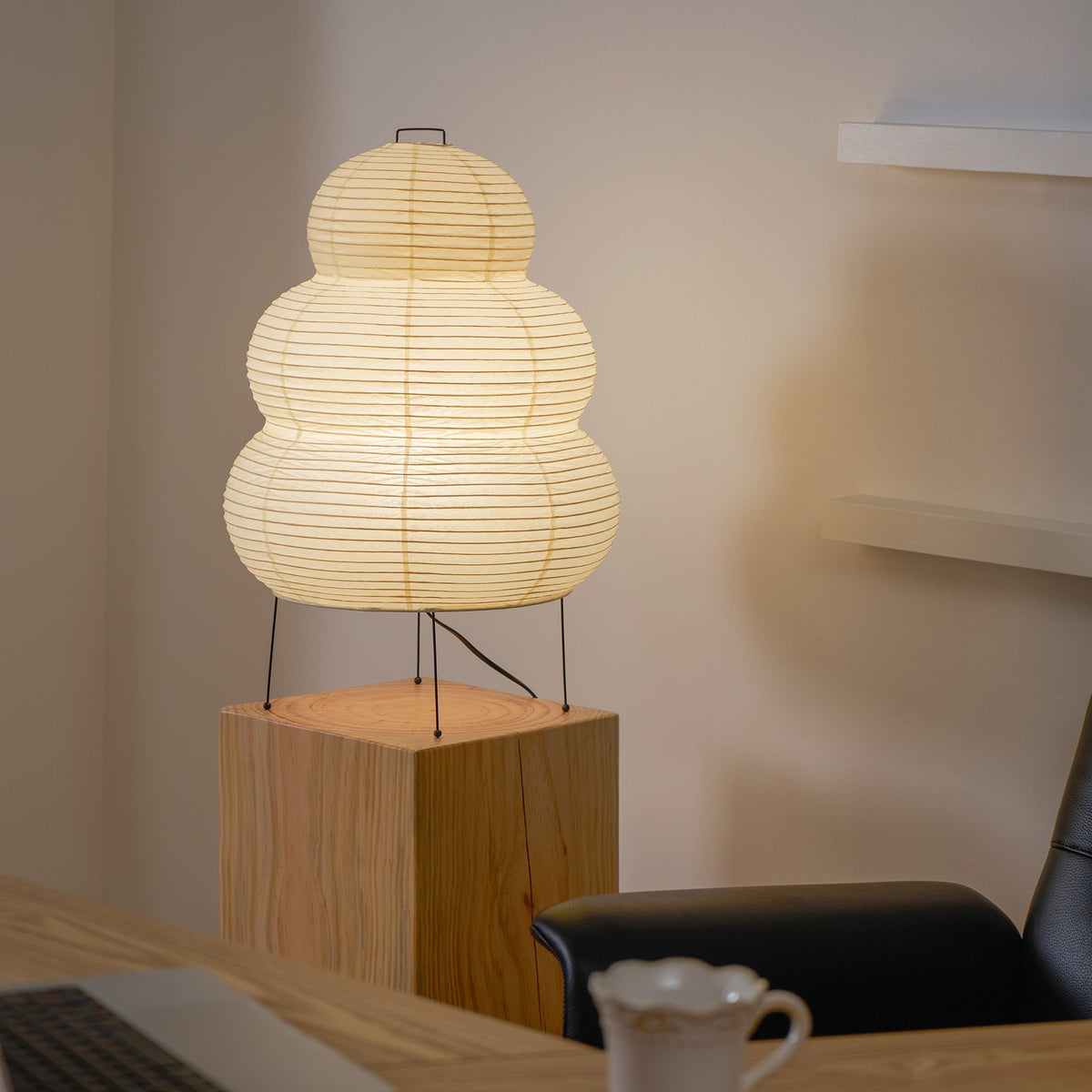 Tranquilux Paper Japanese-Inspired Table Lamp