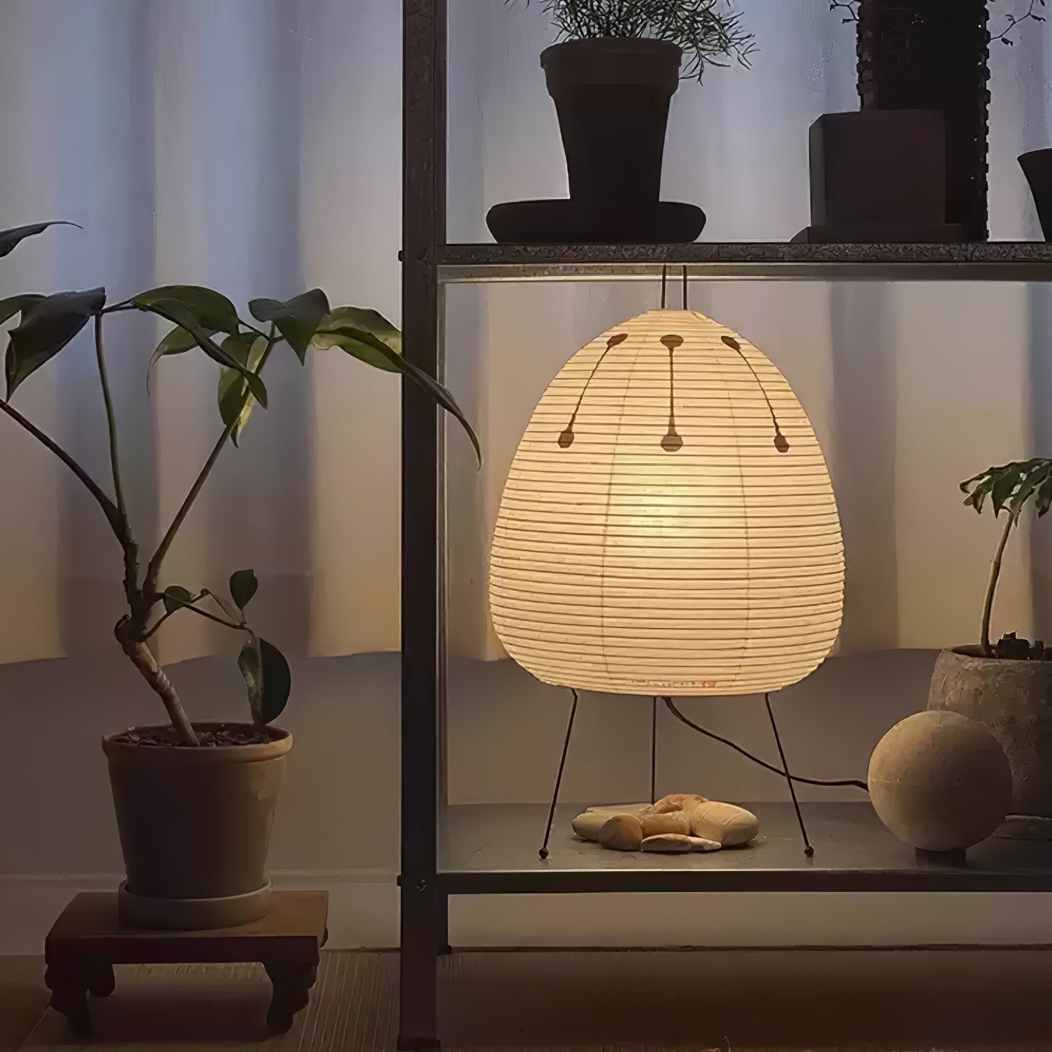 Tranquilux Paper Japanese-Inspired Table Lamp