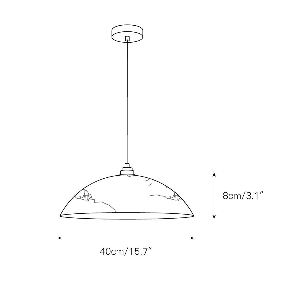 Ljomuvyd Individual Creativity Dome Alabaster Pendant Light