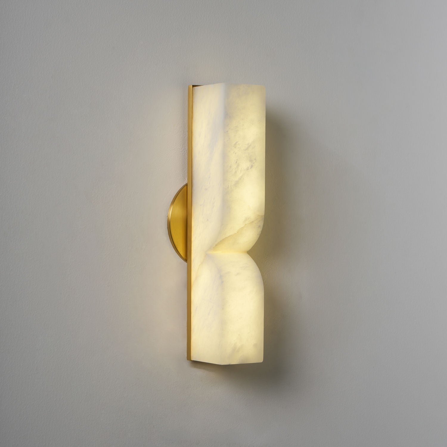 Lena Alabaster Rectangular Plug Wall Lamp