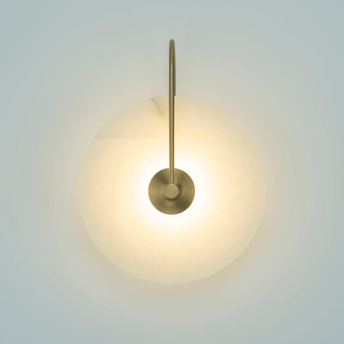 Albeenne Alabaster Globe Wall Lamp