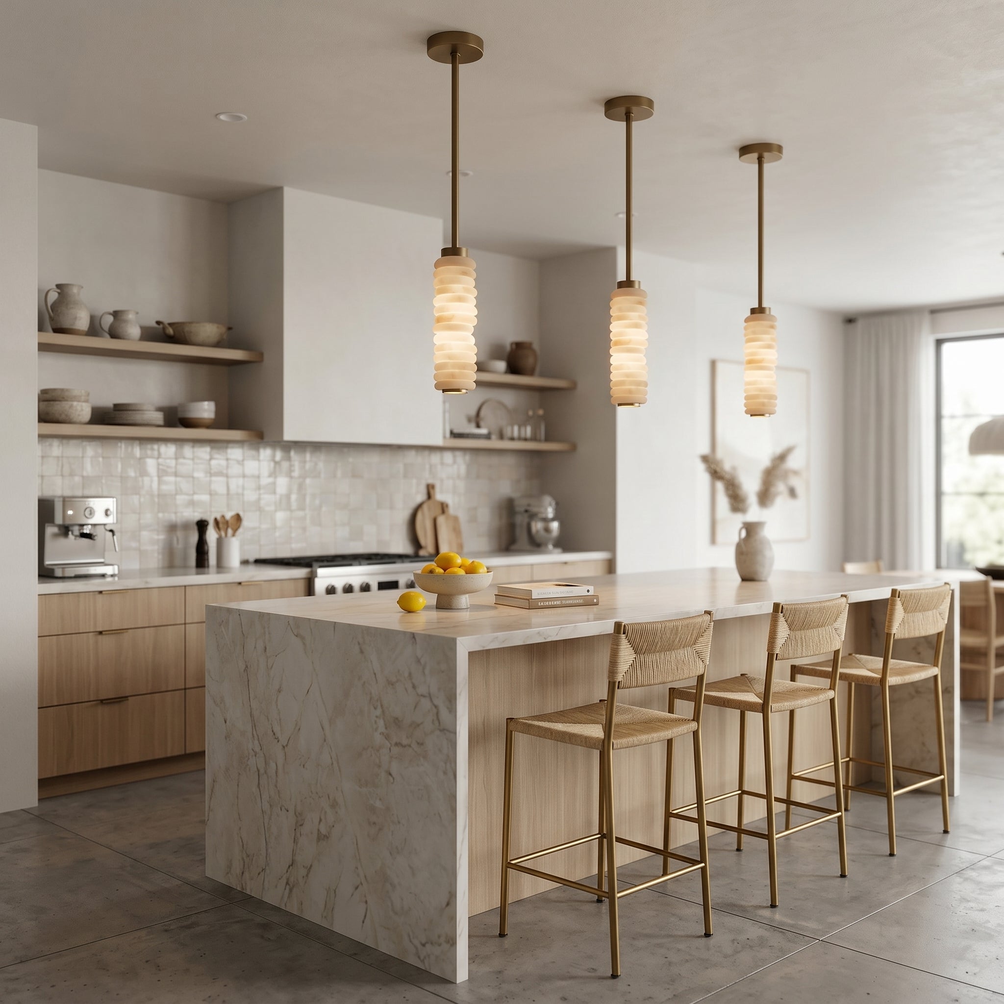 Eirisiella Alabaster Pendant Lamp