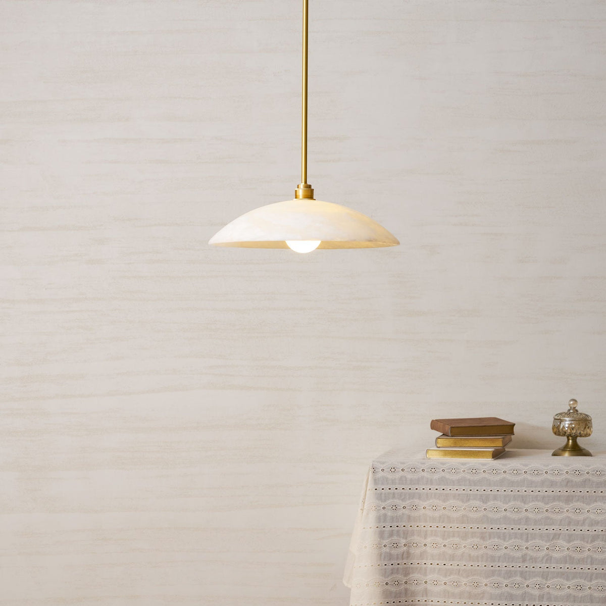 Westmere Alabaster Dome Pendant Light