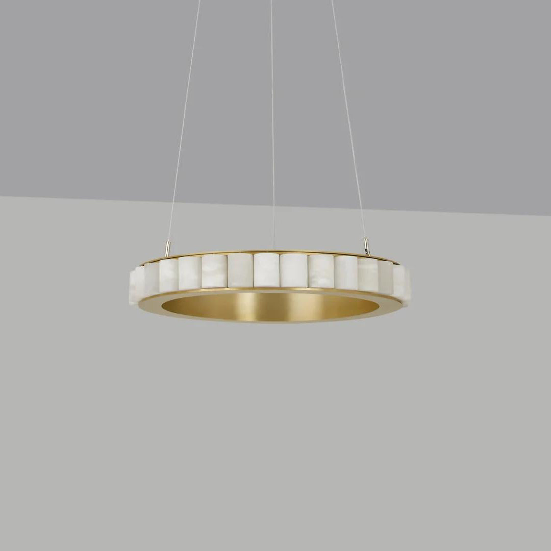 Aurelia Double Ring Alabaster Chandelier