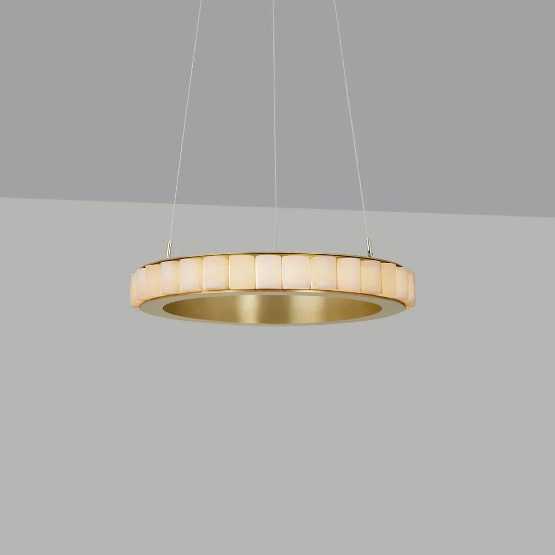 Aurelia Double Ring Alabaster Chandelier
