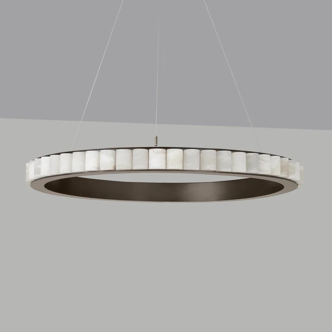 Aurelia Double Ring Alabaster Chandelier