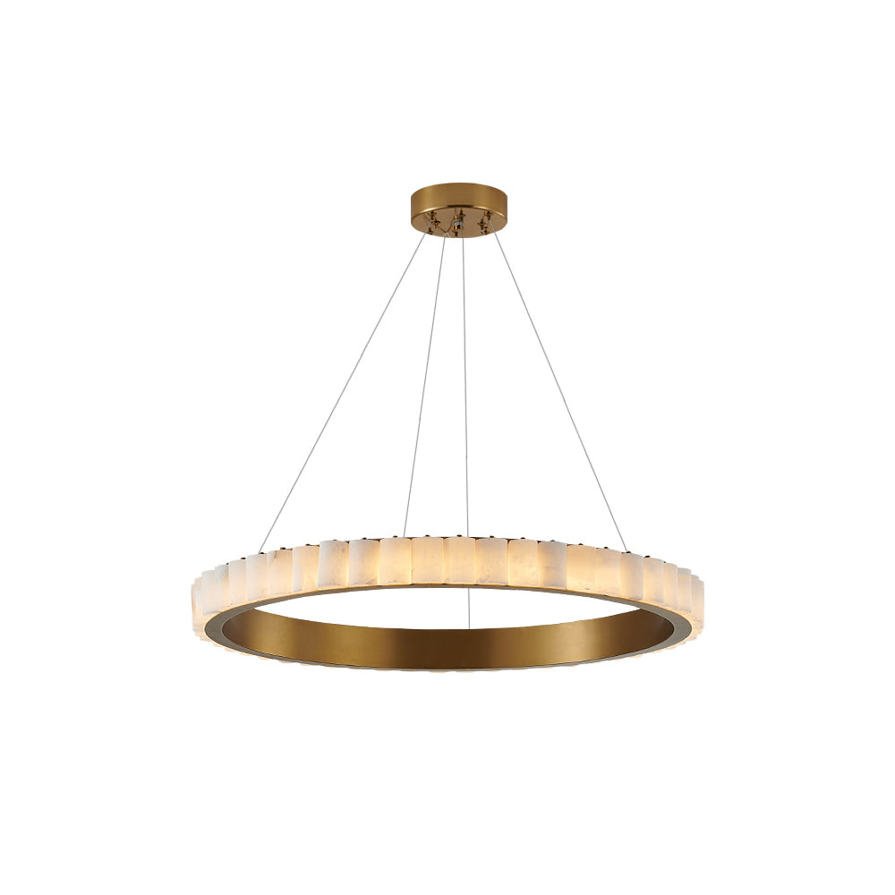 Aurelia Double Ring Alabaster Chandelier