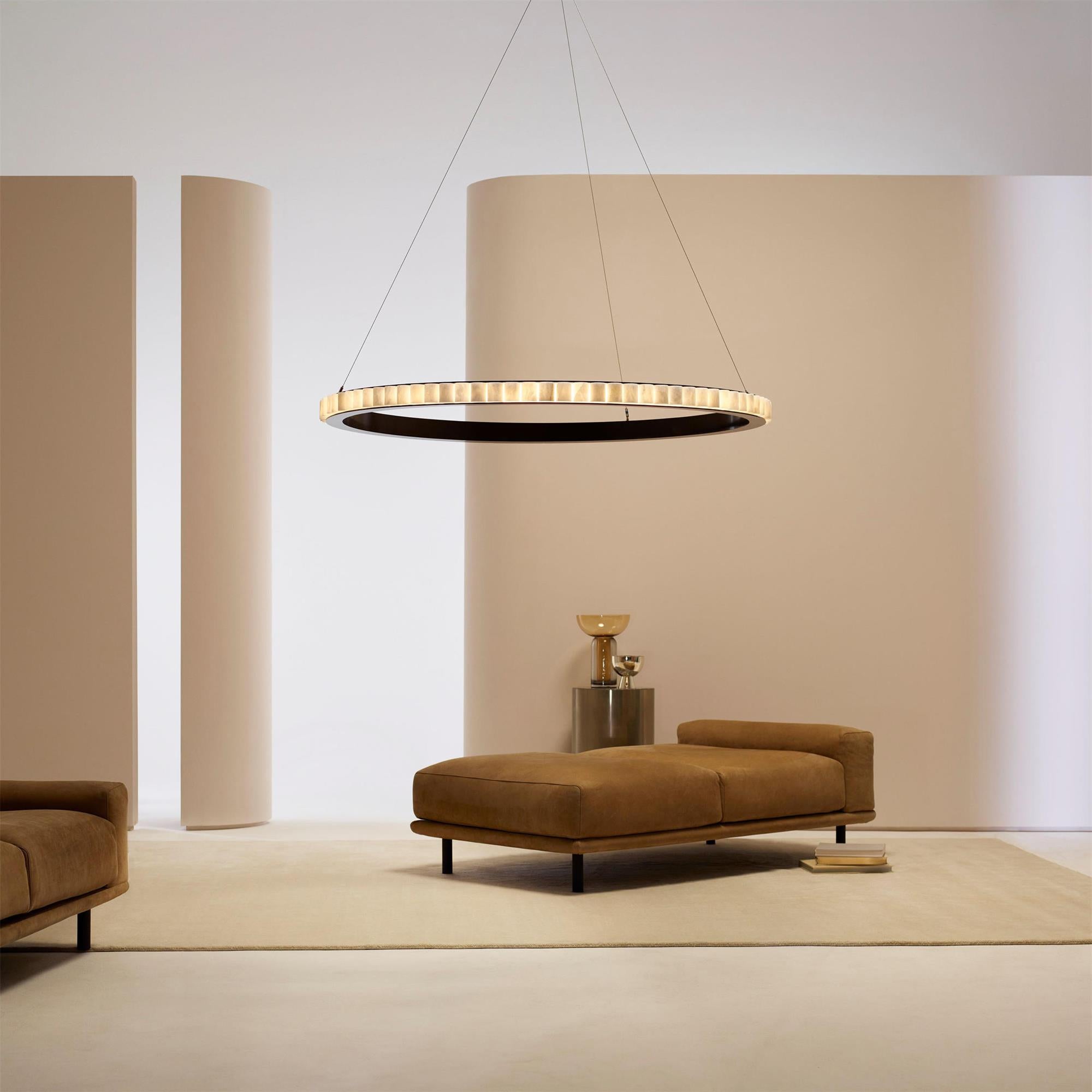 Aurelia Double Ring Alabaster Chandelier