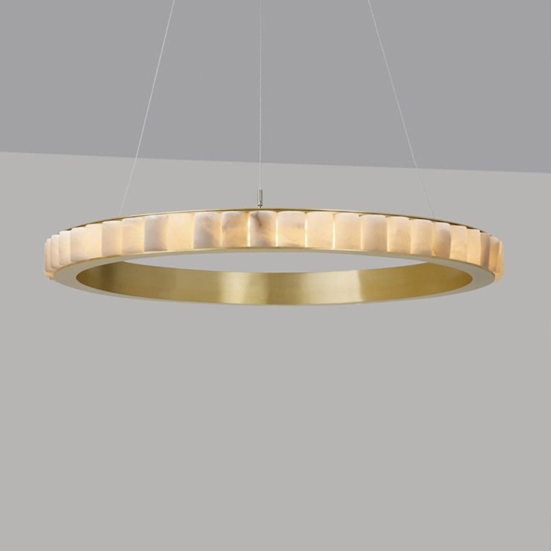 Aurelia Double Ring Alabaster Chandelier