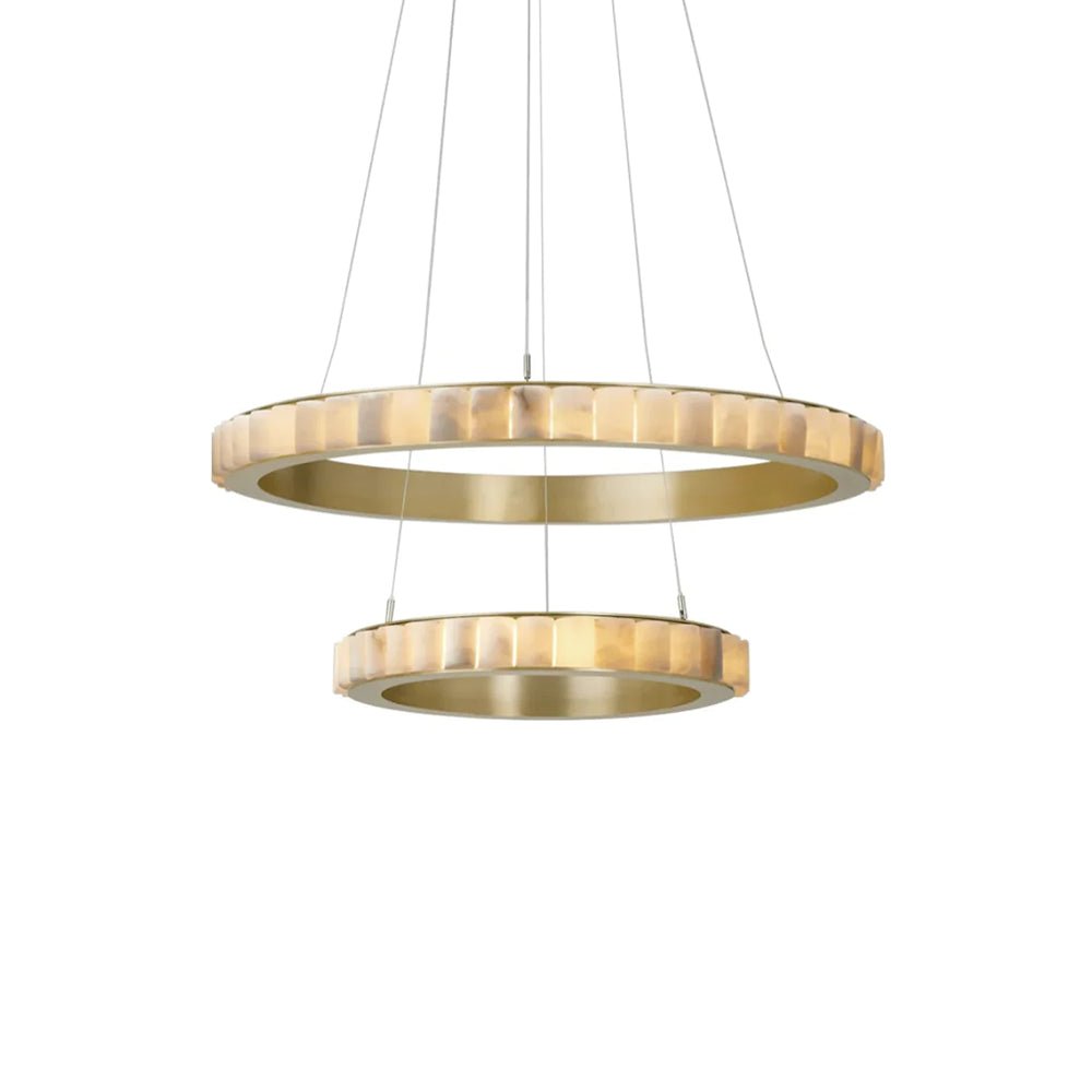 Aurelia Double Ring Alabaster Chandelier