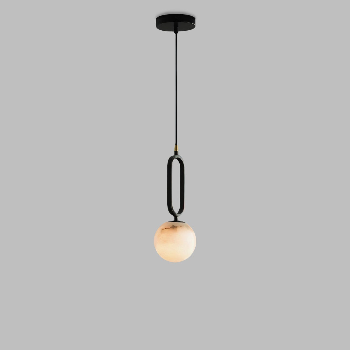 Gloruvyd Minimalist Ball Alabaster Pendant Light