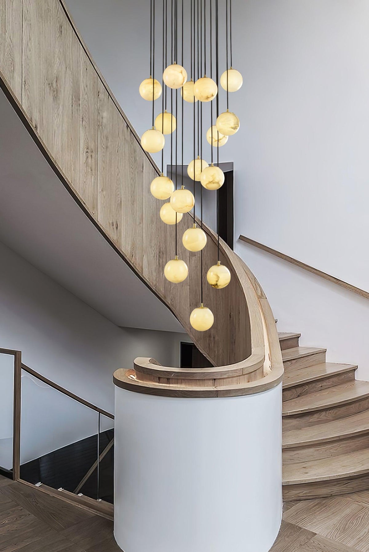 Sexta Alabaster Pendant Light Chandelier