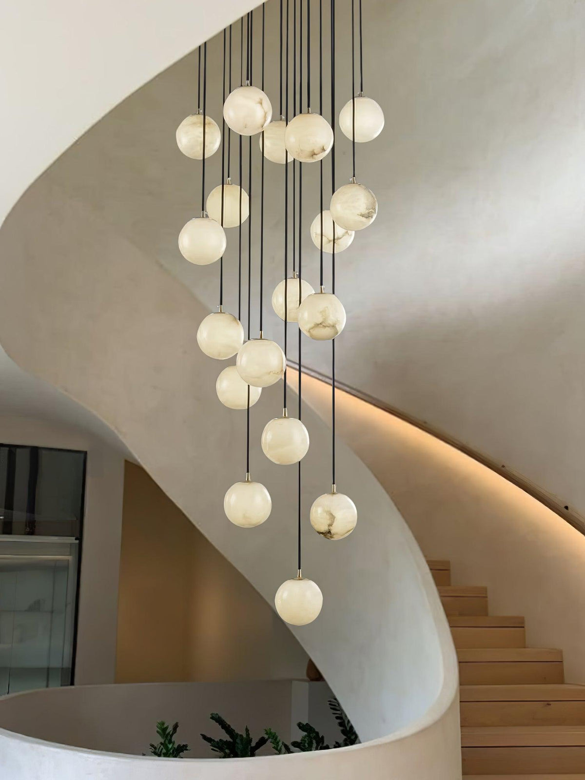 Sexta Alabaster Pendant Light Chandelier
