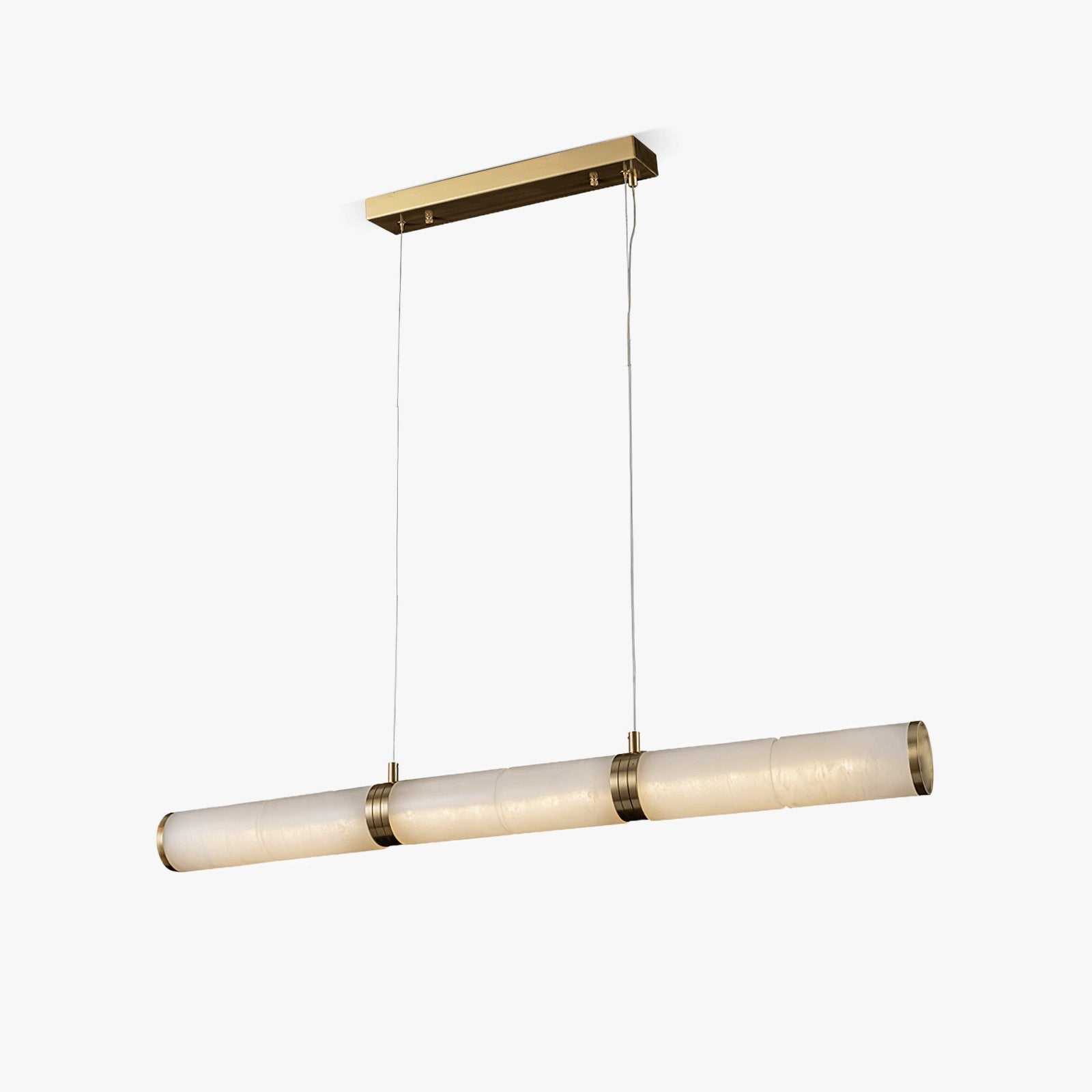 Gevrel Minimalist Alabaster Linear Pendant Light