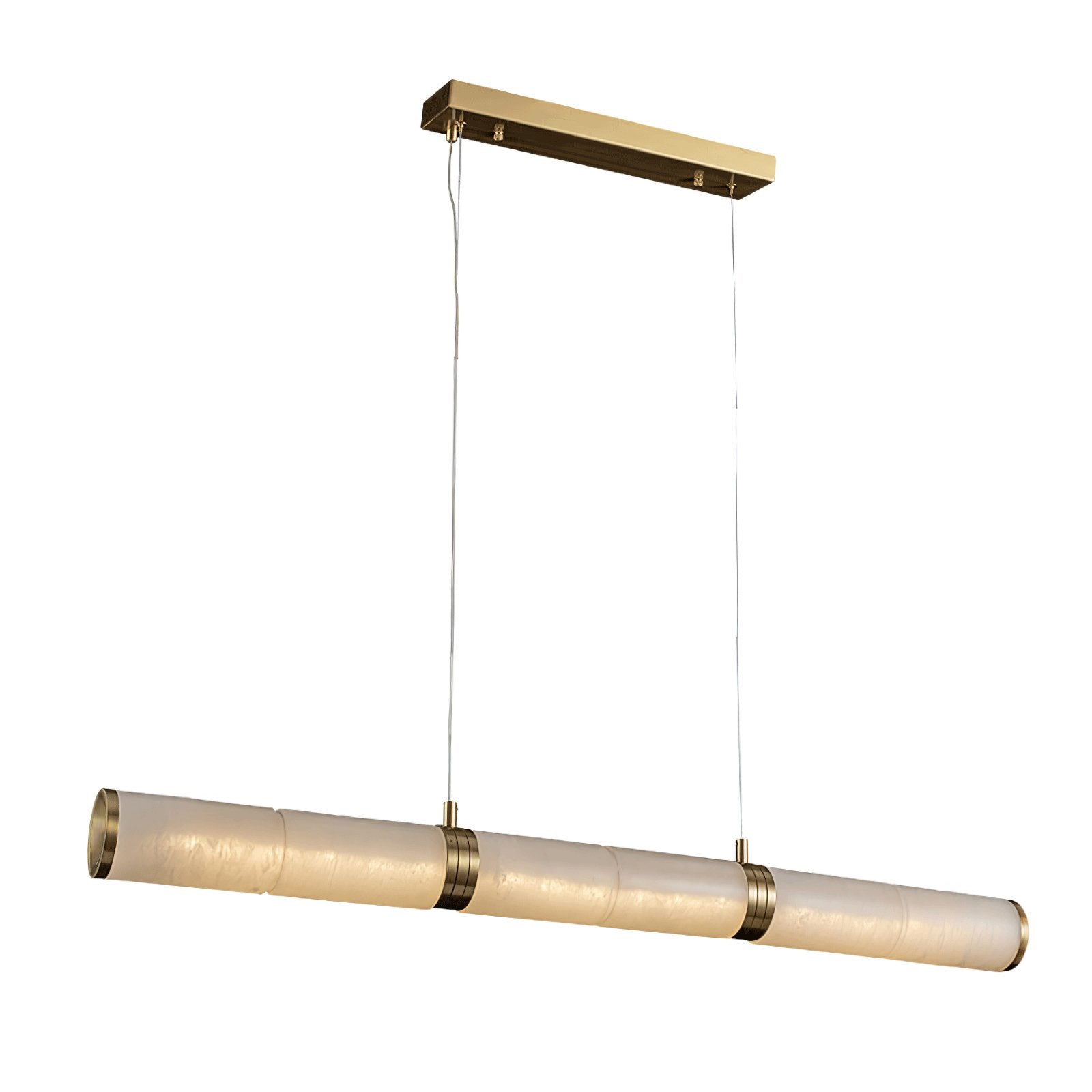 Gevrel Minimalist Alabaster Linear Pendant Light