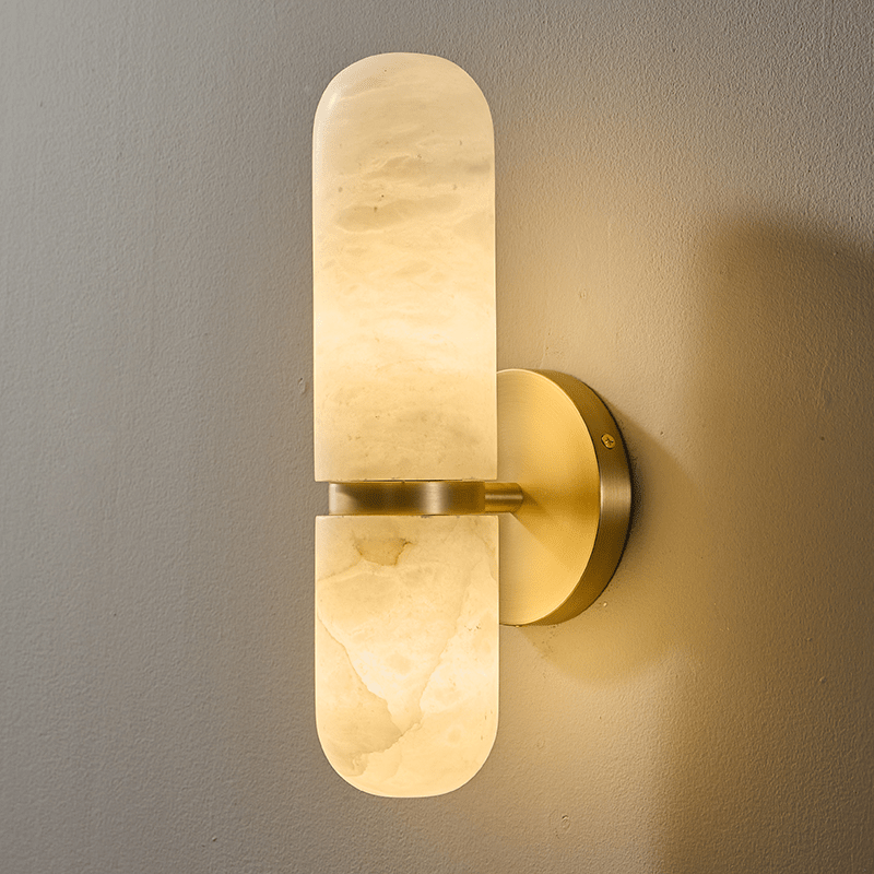 Ismerie Alabaster Capsule Wall Sconce