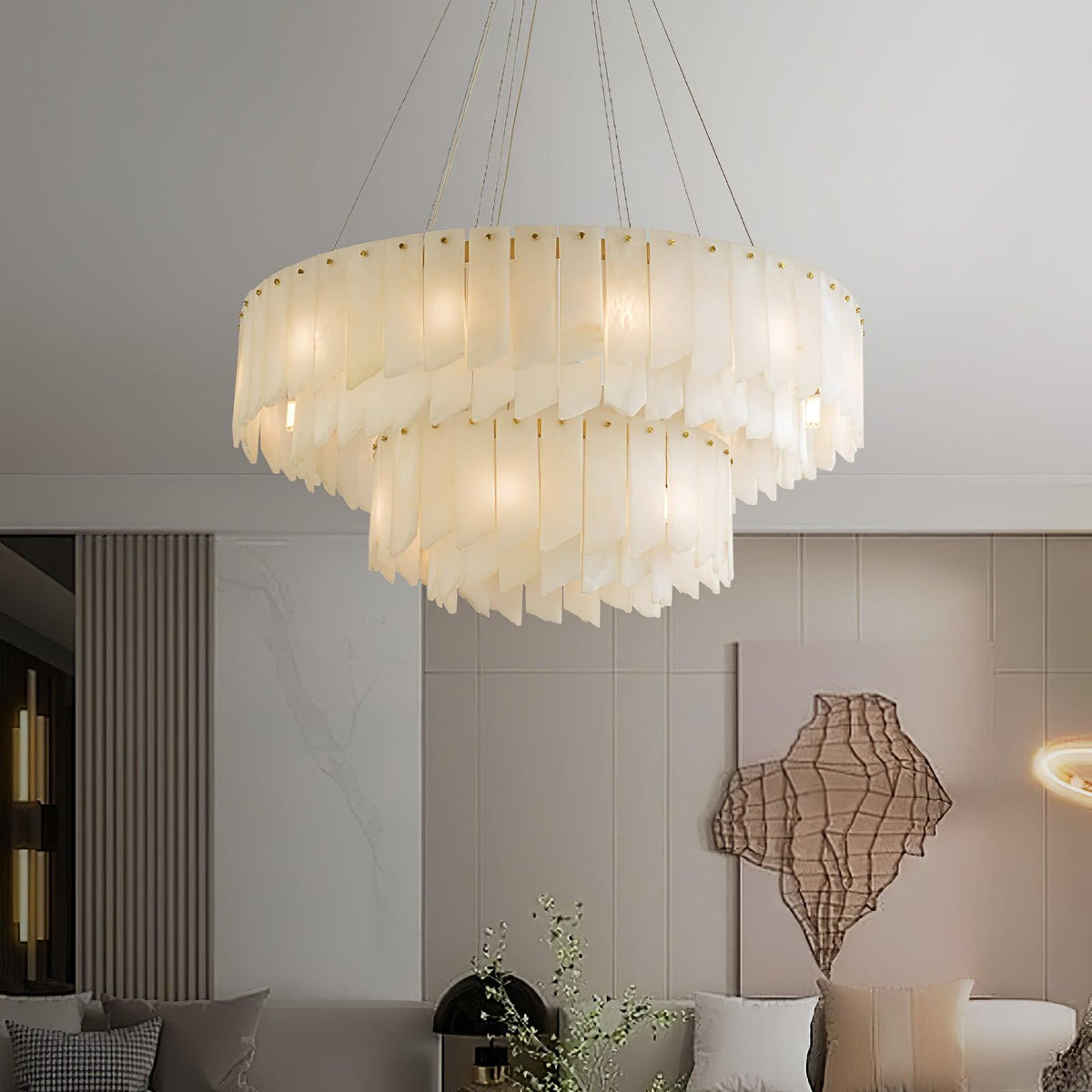 Vevelila Alabaster Chandelier