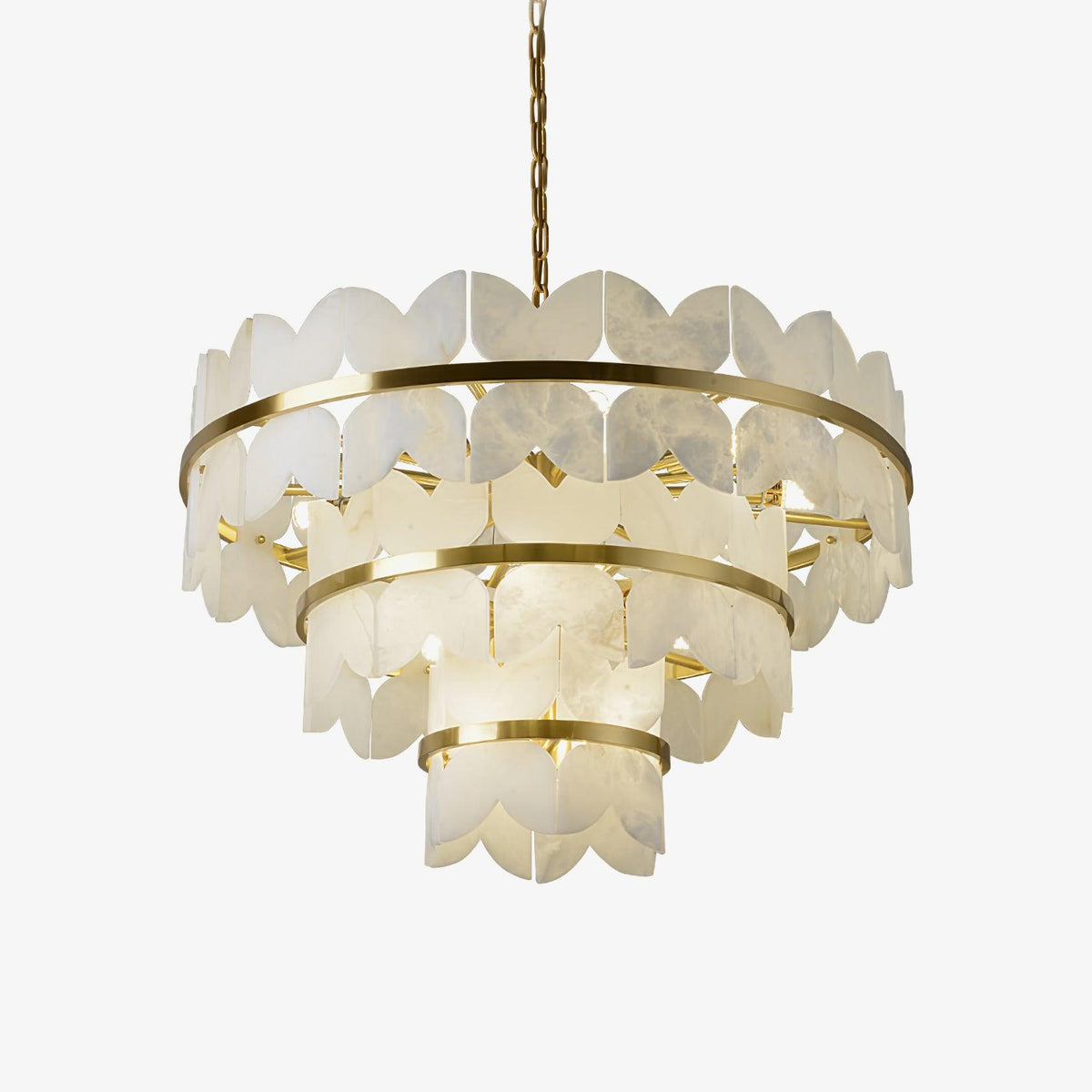 Seraphina Vintage Alabaster Chandelier Light