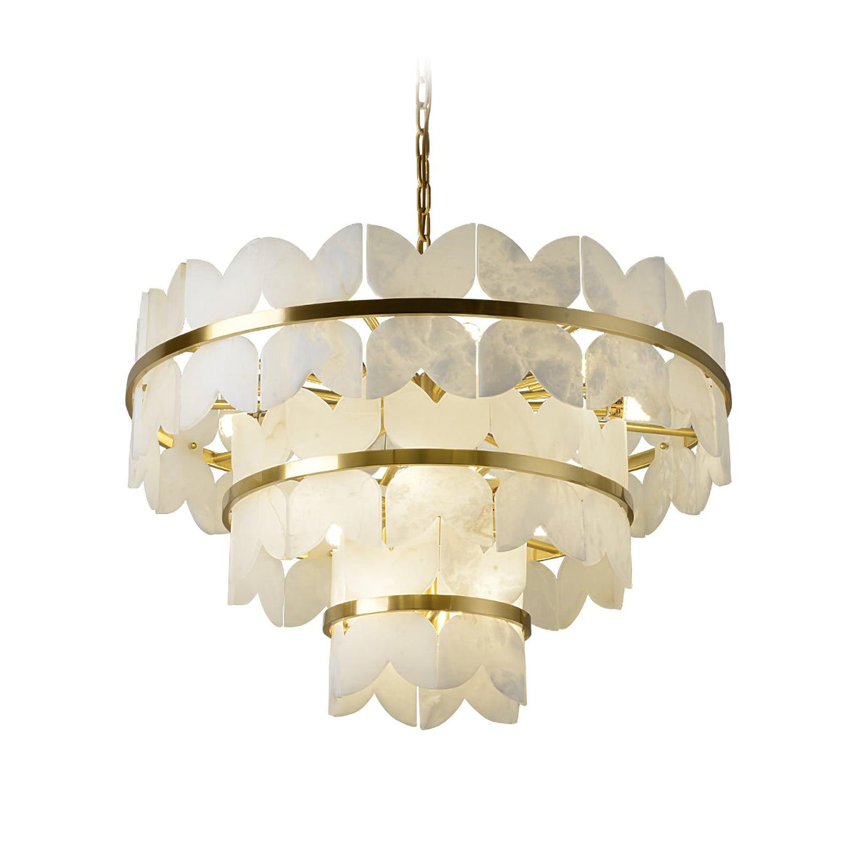 Seraphina Vintage Alabaster Chandelier Light
