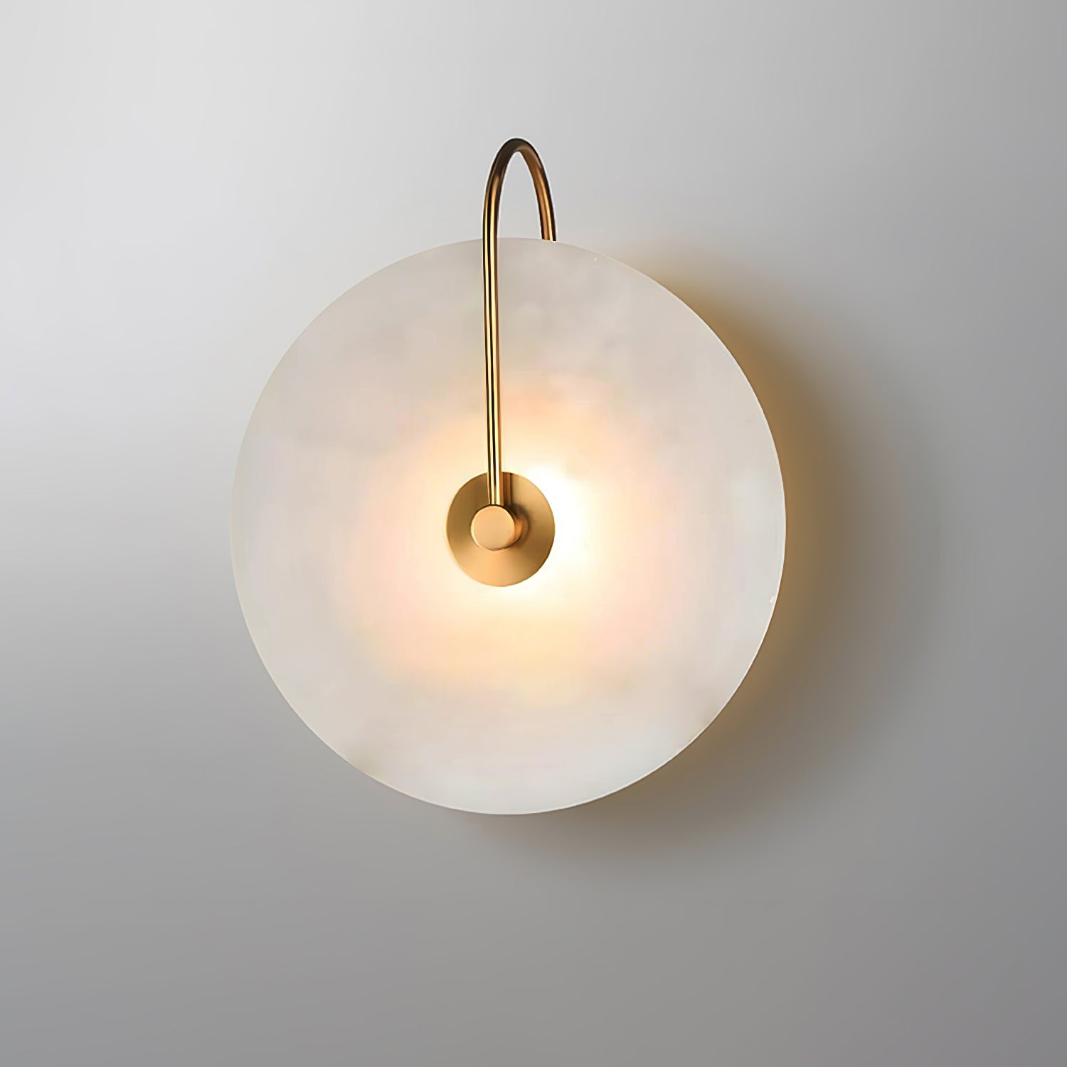 Albeenne Alabaster Globe Wall Lamp