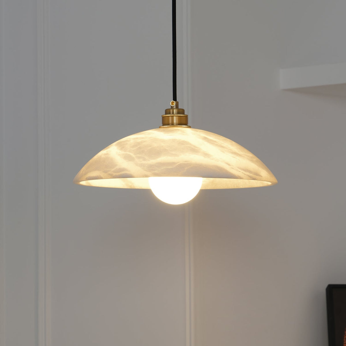 Westmere Alabaster Dome Pendant Light
