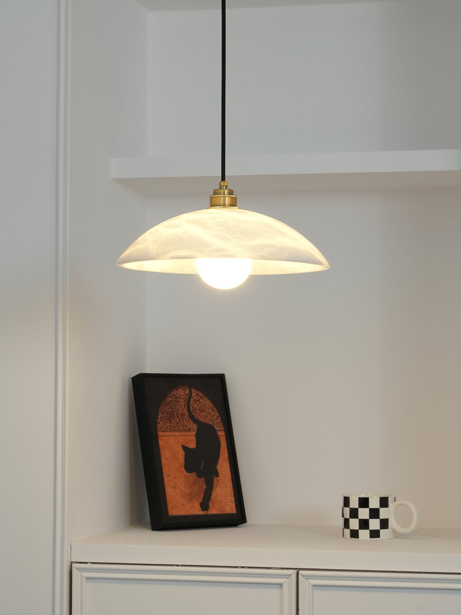 Westmere Alabaster Dome Pendant Light