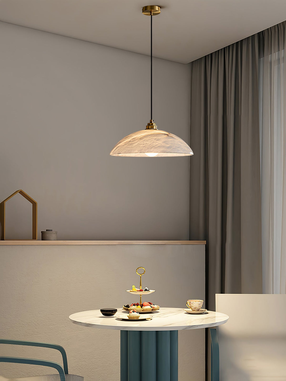 Westmere Alabaster Dome Pendant Light