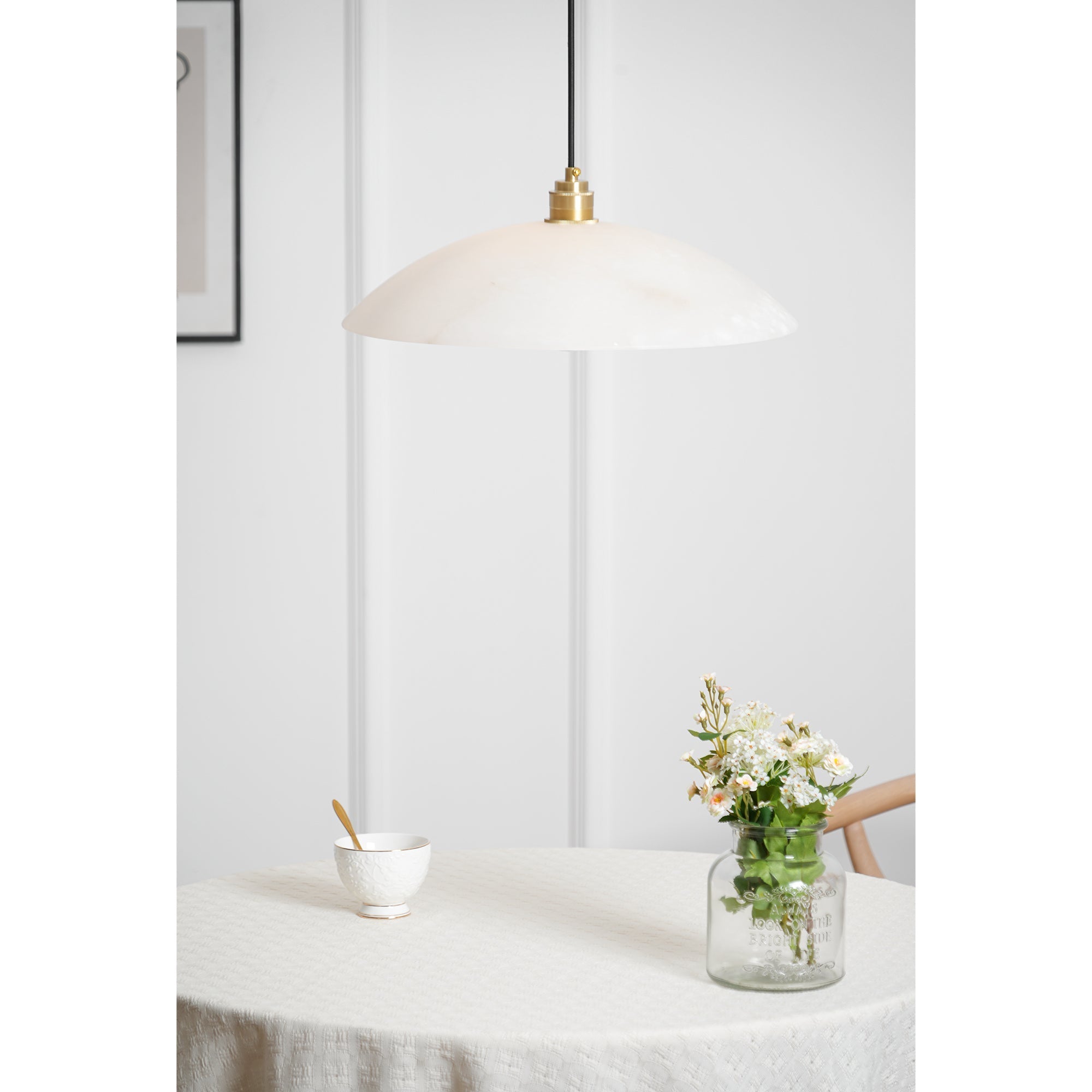 Westmere Alabaster Dome Pendant Light