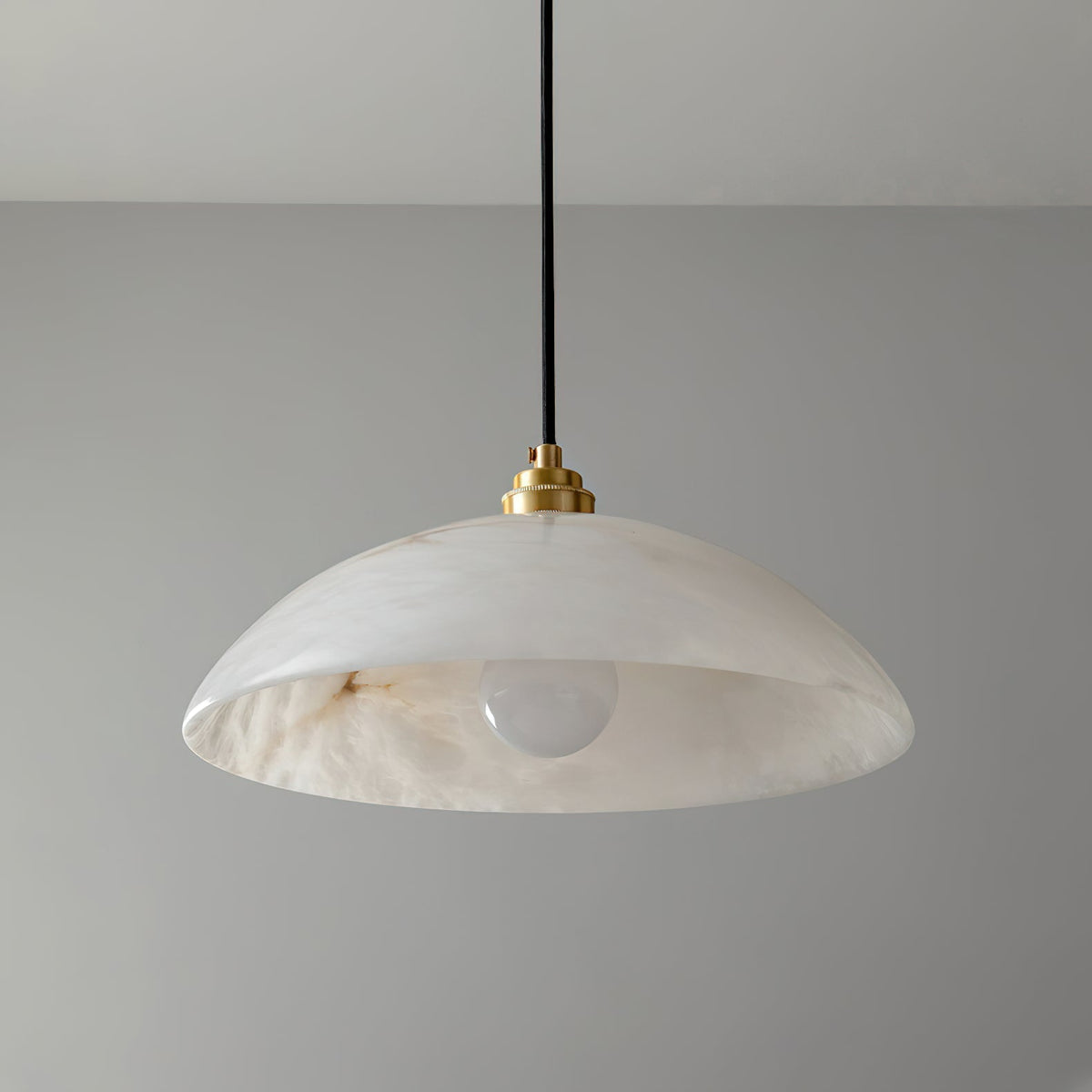 Ljomuvyd Individual Creativity Dome Alabaster Pendant Light
