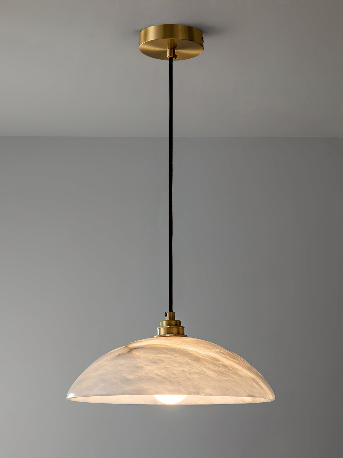 Ljomuvyd Individual Creativity Dome Alabaster Pendant Light
