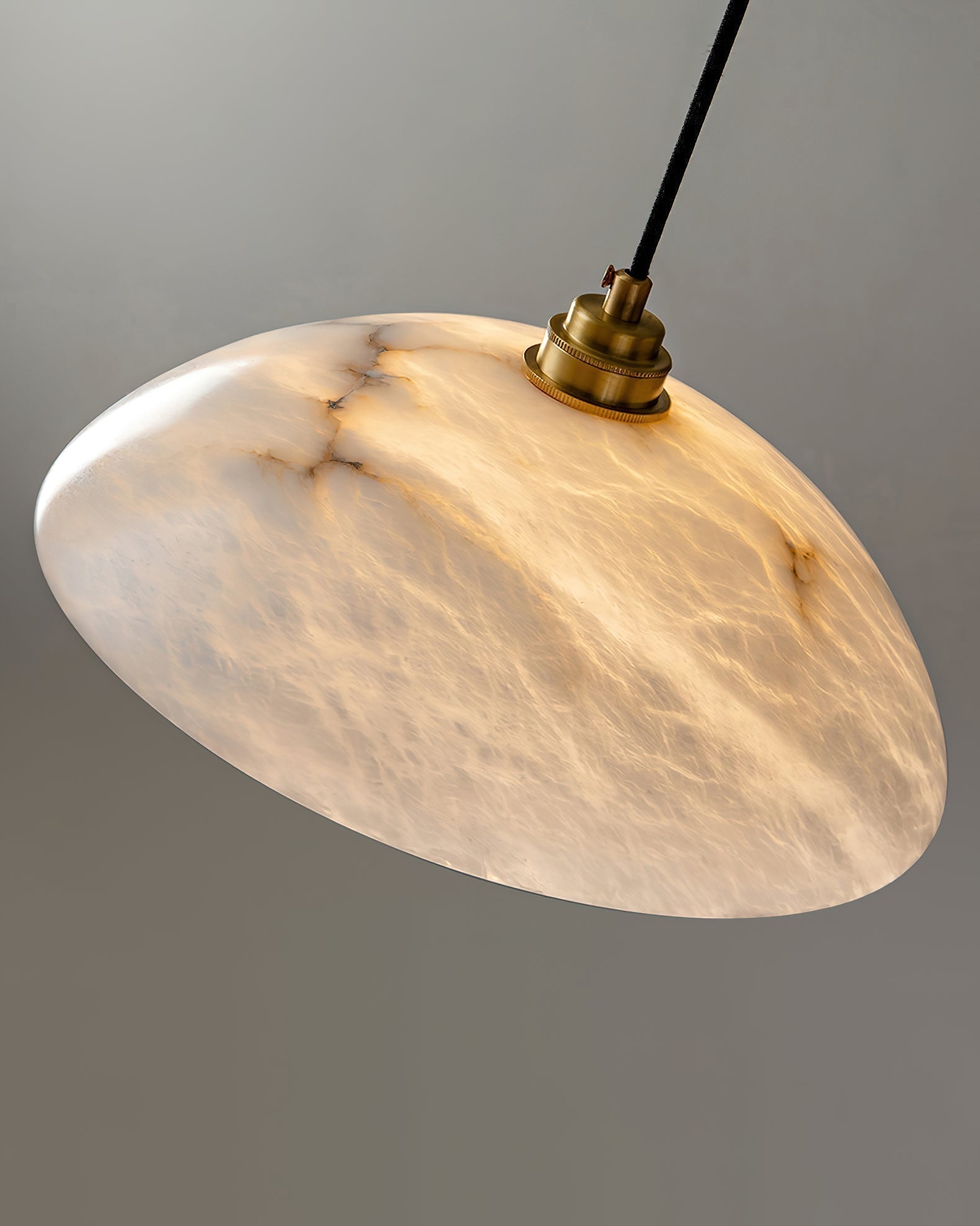 Ljomuvyd Individual Creativity Dome Alabaster Pendant Light