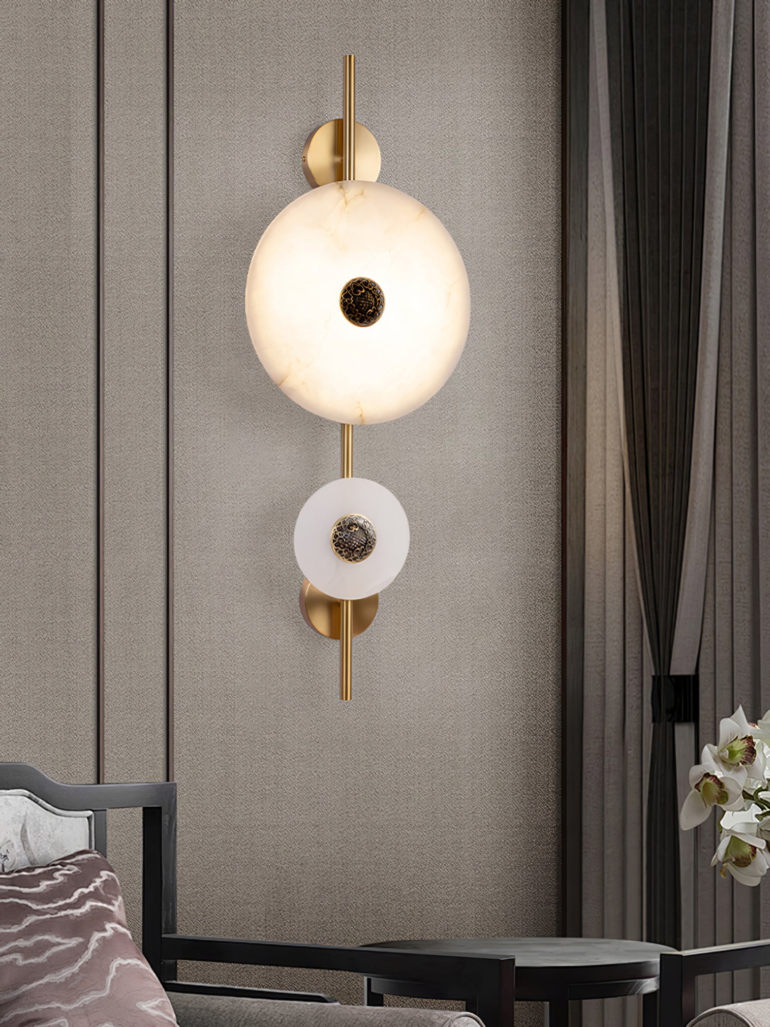 Evadne Alabaster Wall Lamp