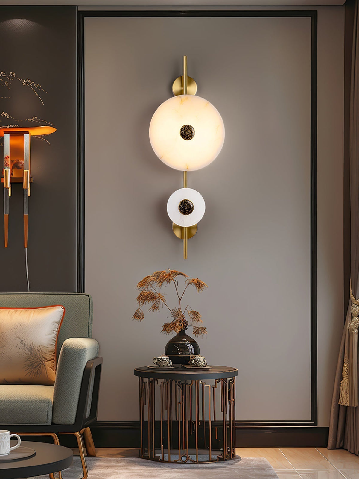 Evadne Alabaster Wall Lamp