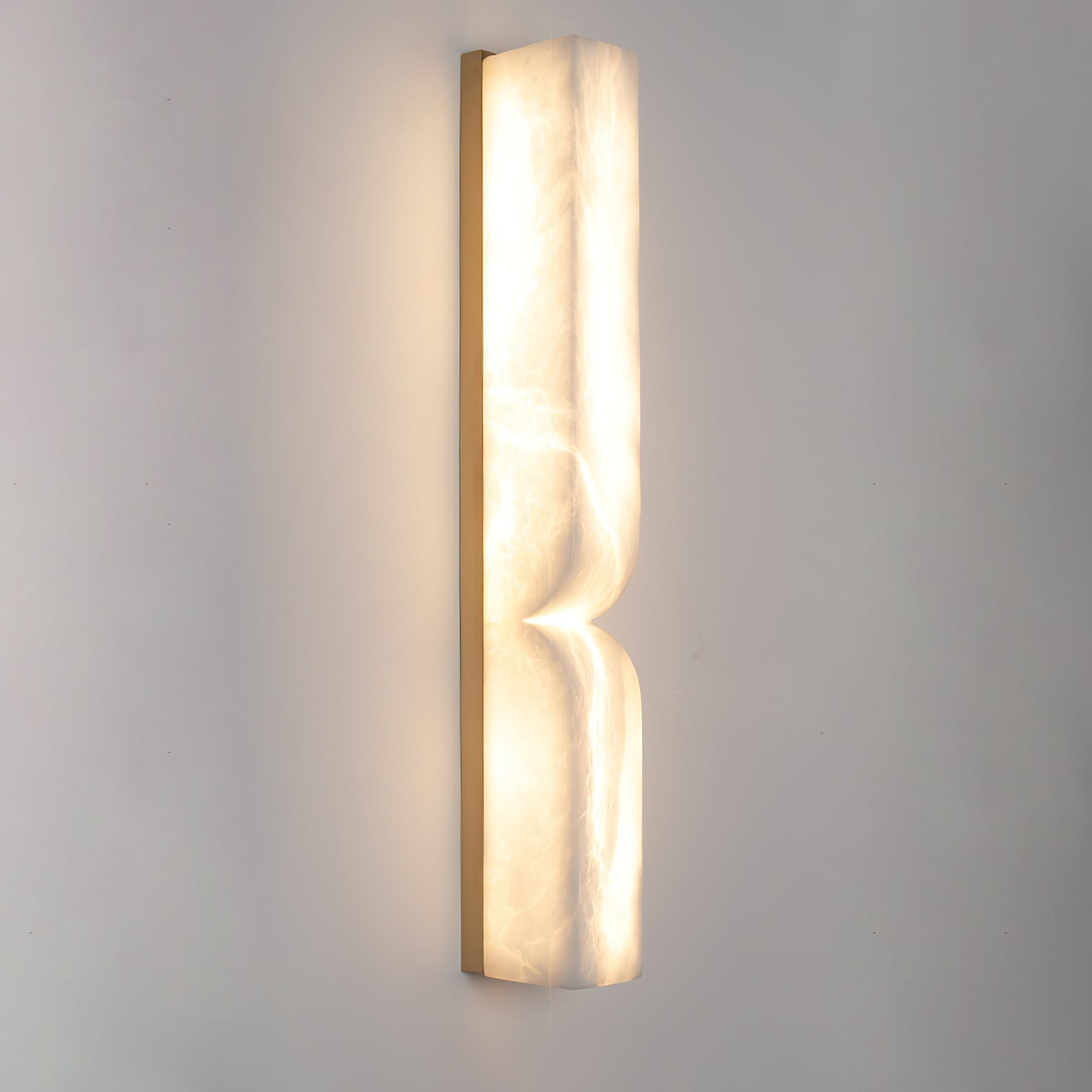 Lena Alabaster Rectangular Plug Wall Lamp