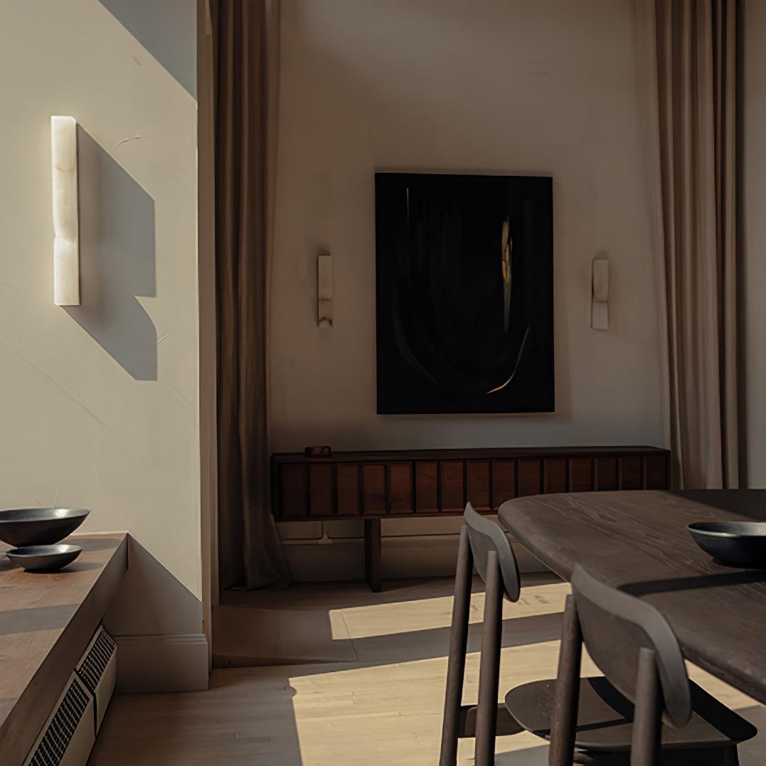 Niveelle Alabaster Rectangular Wall Lamp
