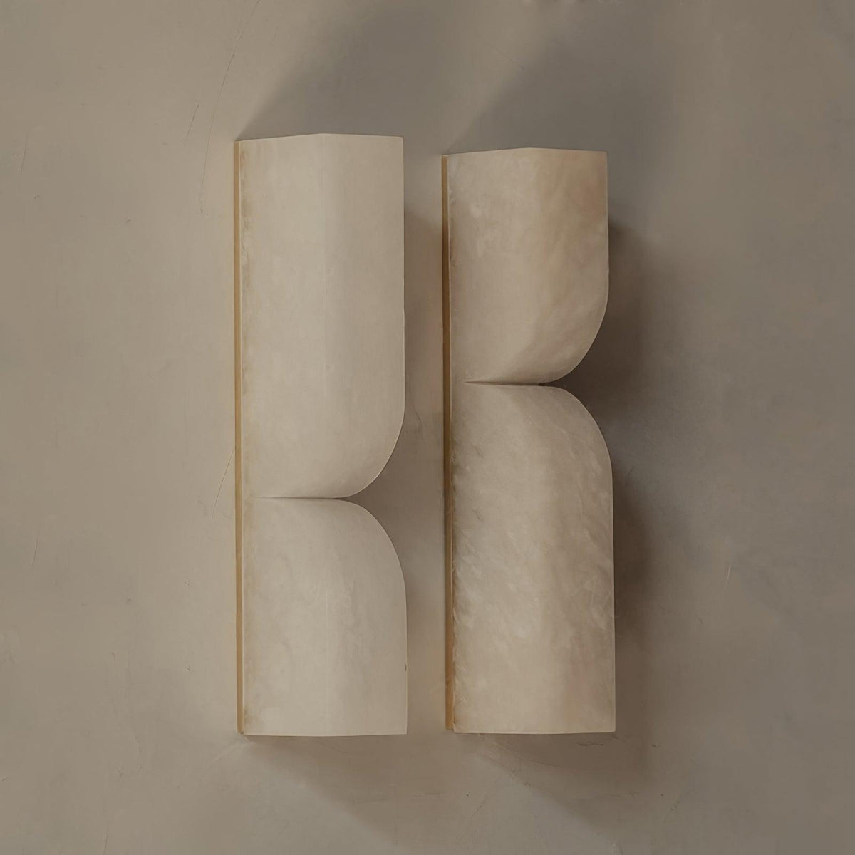 Lena Alabaster Rectangular Plug Wall Lamp