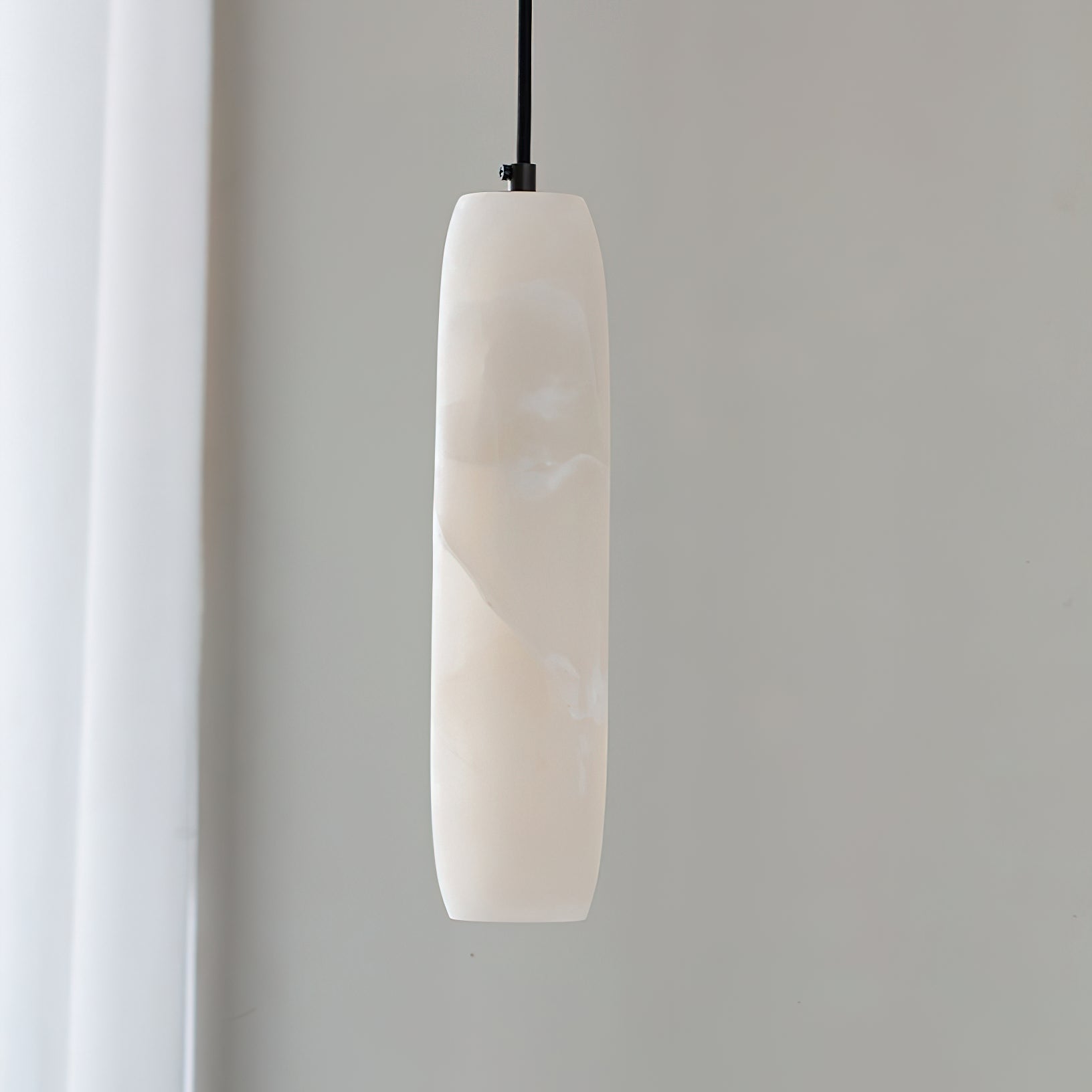 Orven Flute Modern Minimalist Alabaster Pendant Light