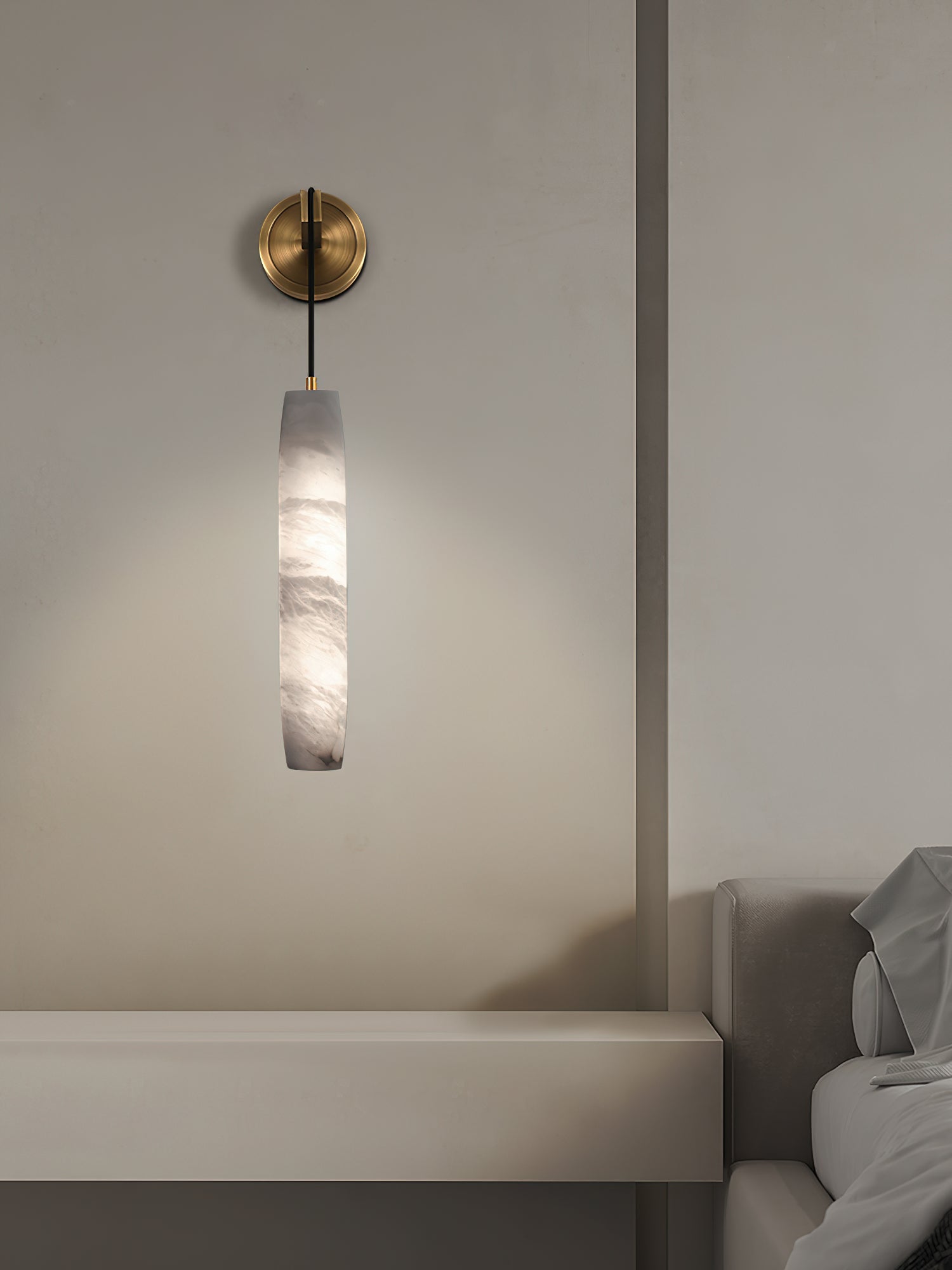 Alabaster Individual Creativity Flute  Wall Lamp
