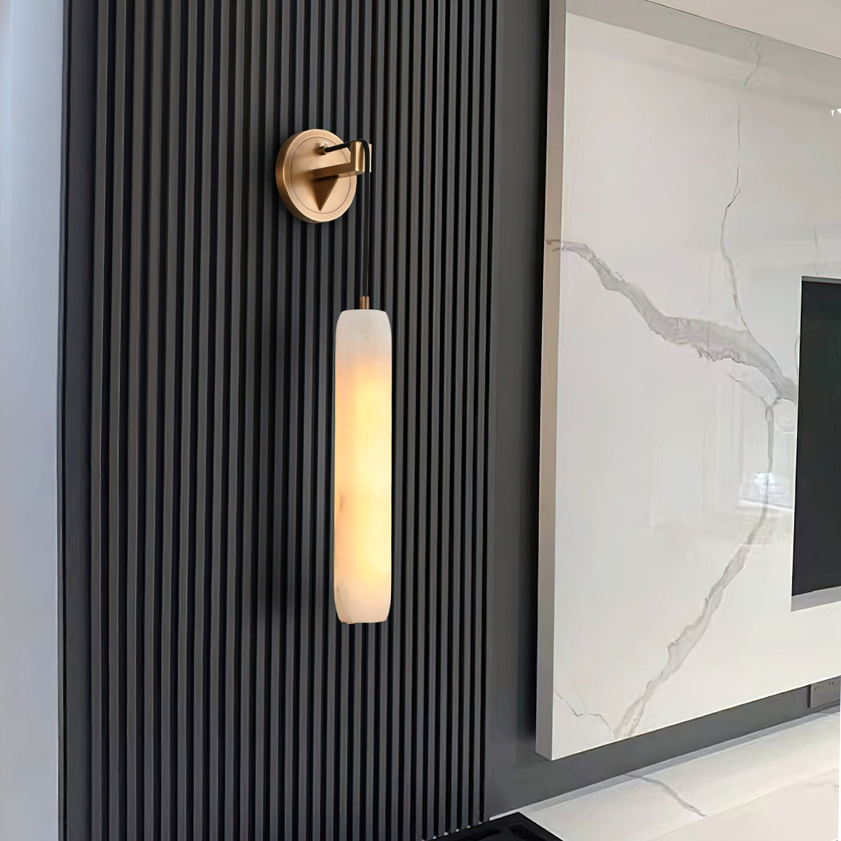 Alabaster Individual Creativity Flute  Wall Lamp