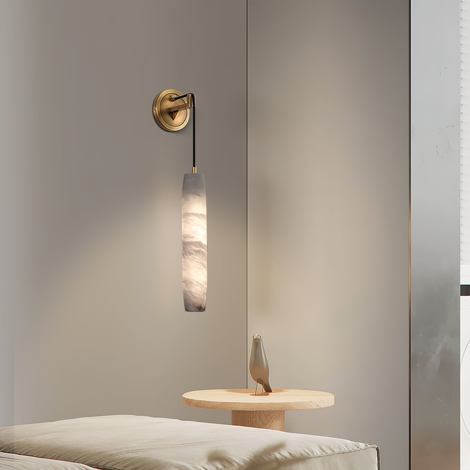 Alabaster Individual Creativity Flute  Wall Lamp