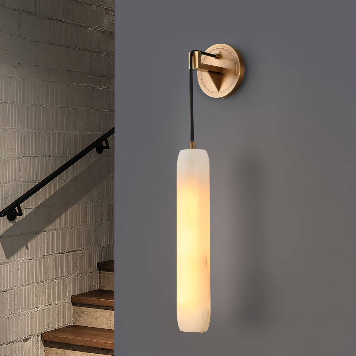 Alabaster Individual Creativity Flute  Wall Lamp