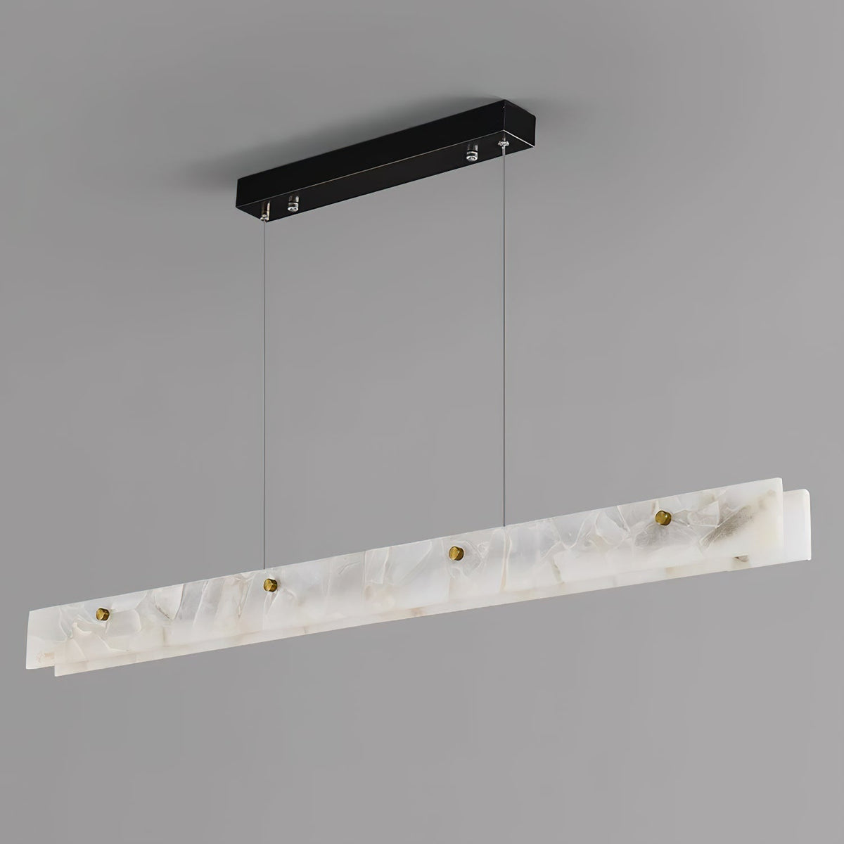 Vexor LED Modern Linear Alabaster Pendant Light