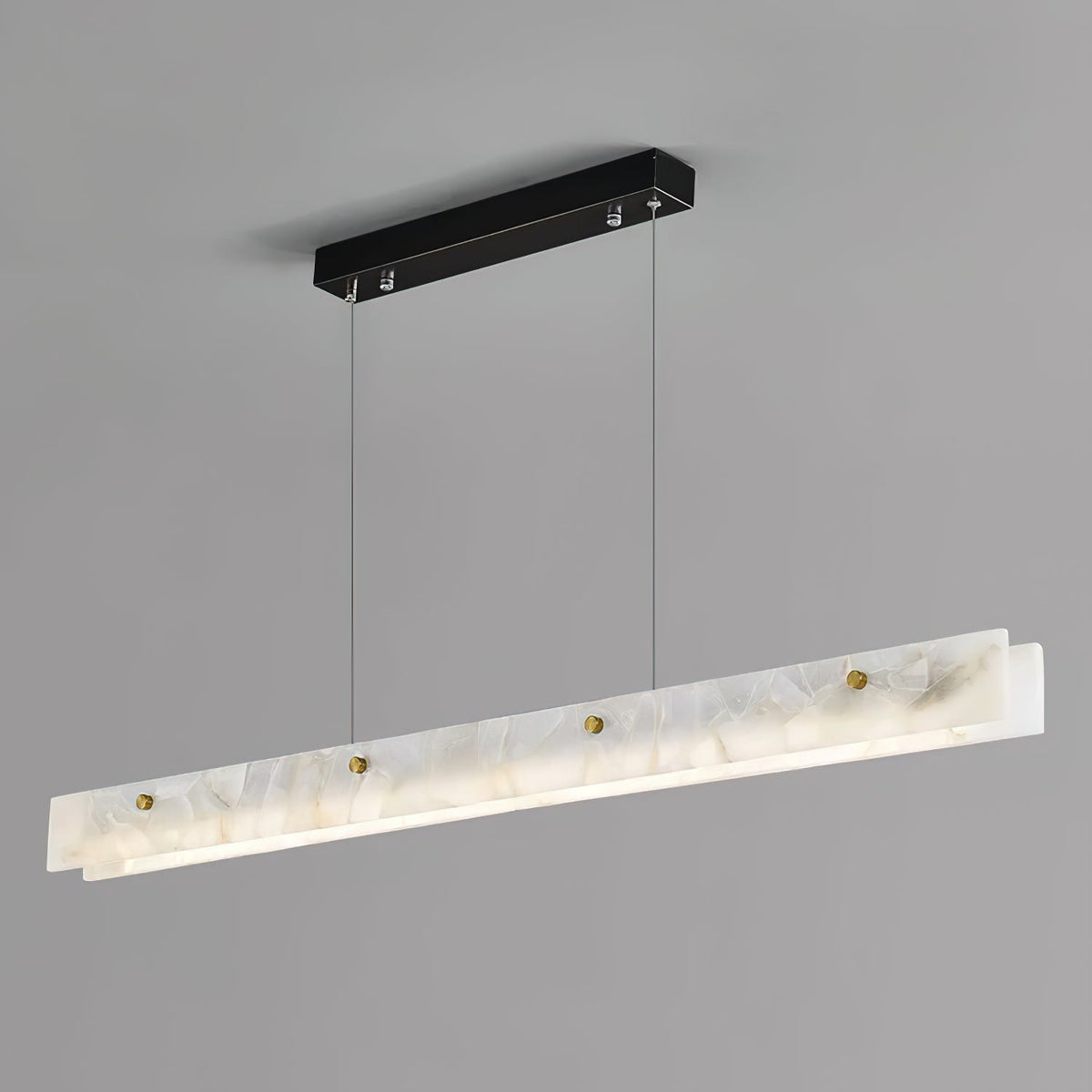 Vexor LED Modern Linear Alabaster Pendant Light